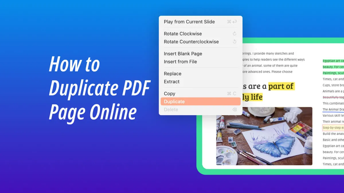 How Can You Duplicate PDF Pages Online And Offline?