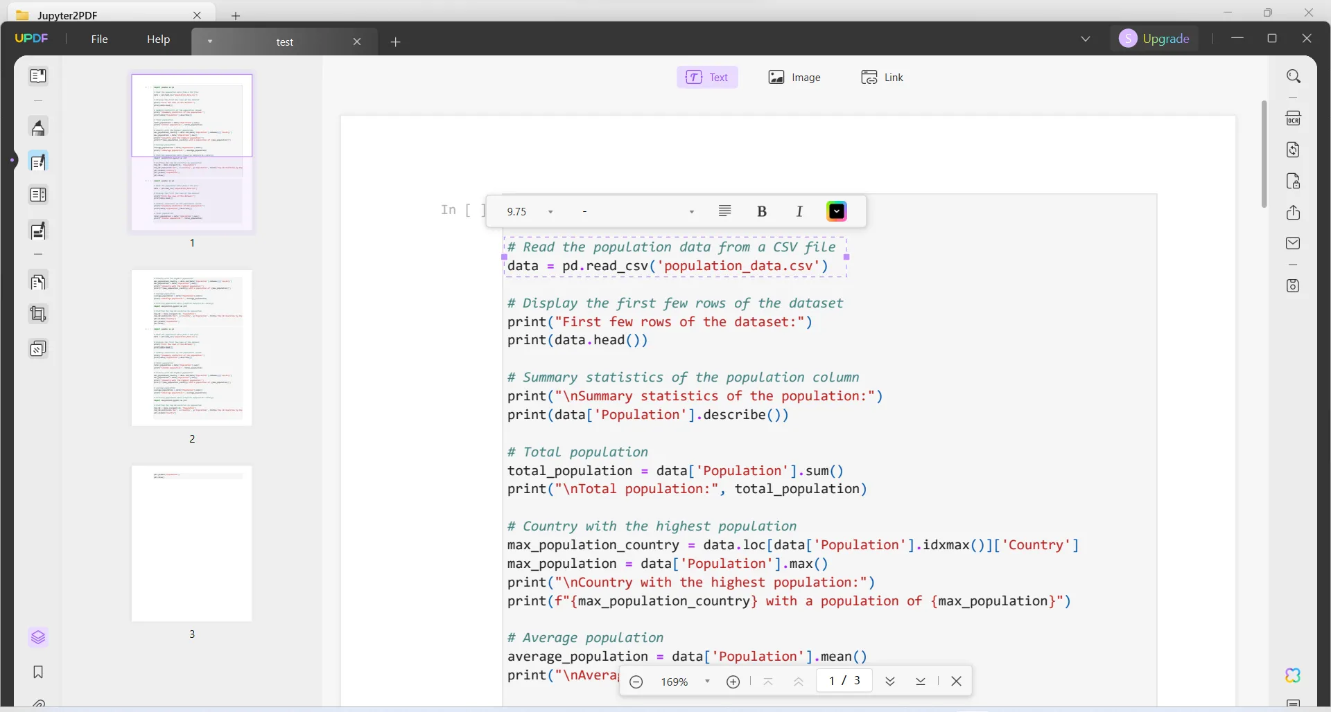 jupyter notebook to pdf edit and share with updf