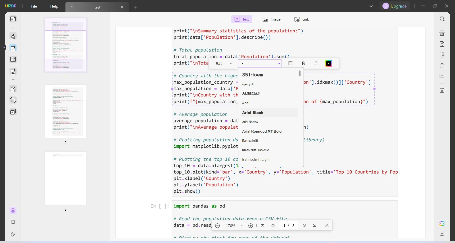 jupyter notebook to pdf edit