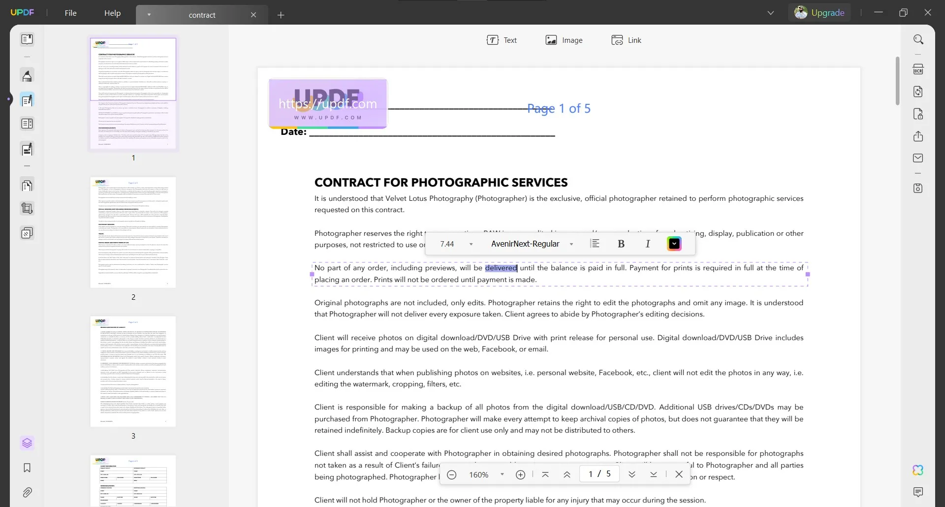 rich text format to pdf converter online UPDF