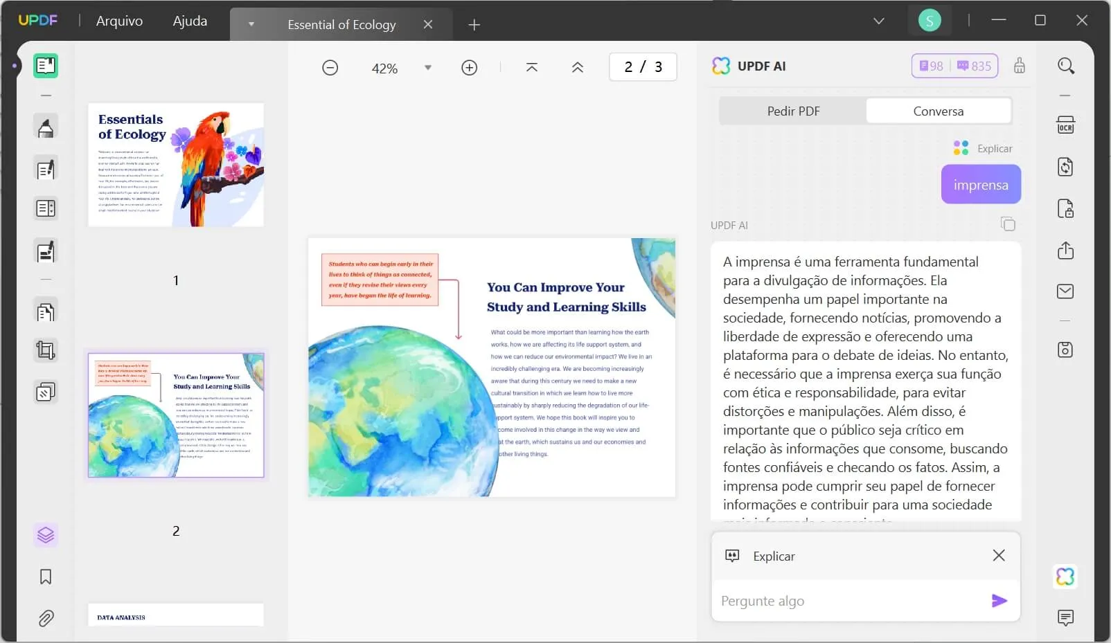 Ferramenta de IA para Conversar com PDF