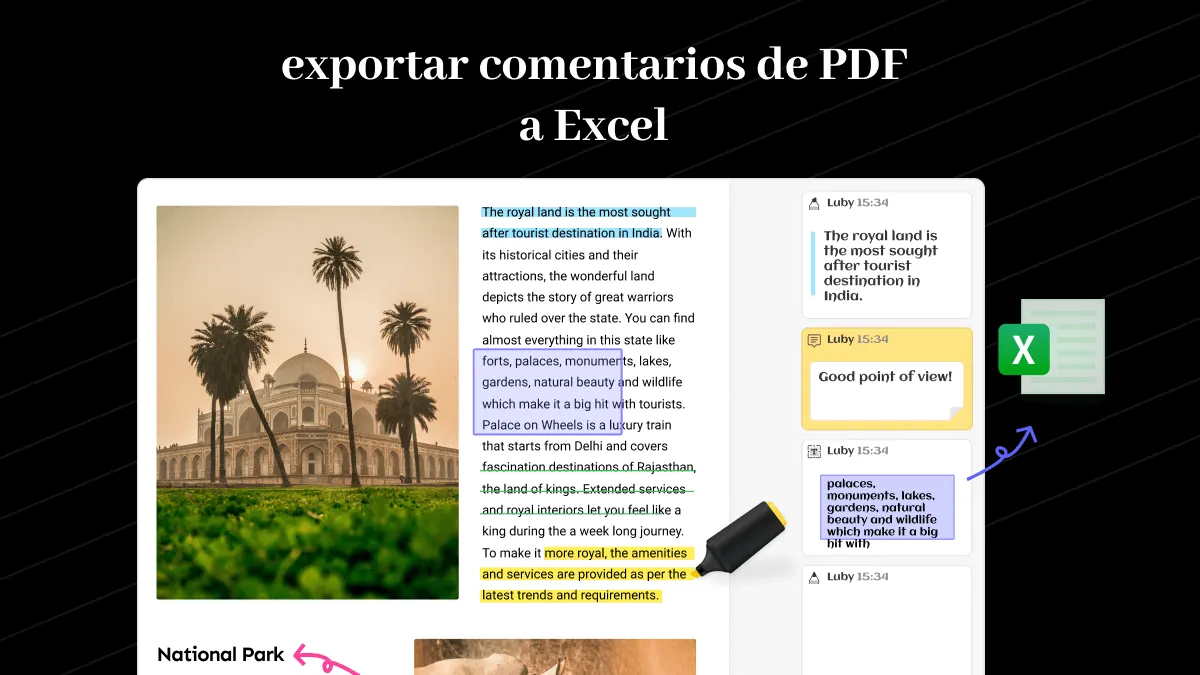 3 formas confiables de exportar comentarios de PDF a Excel