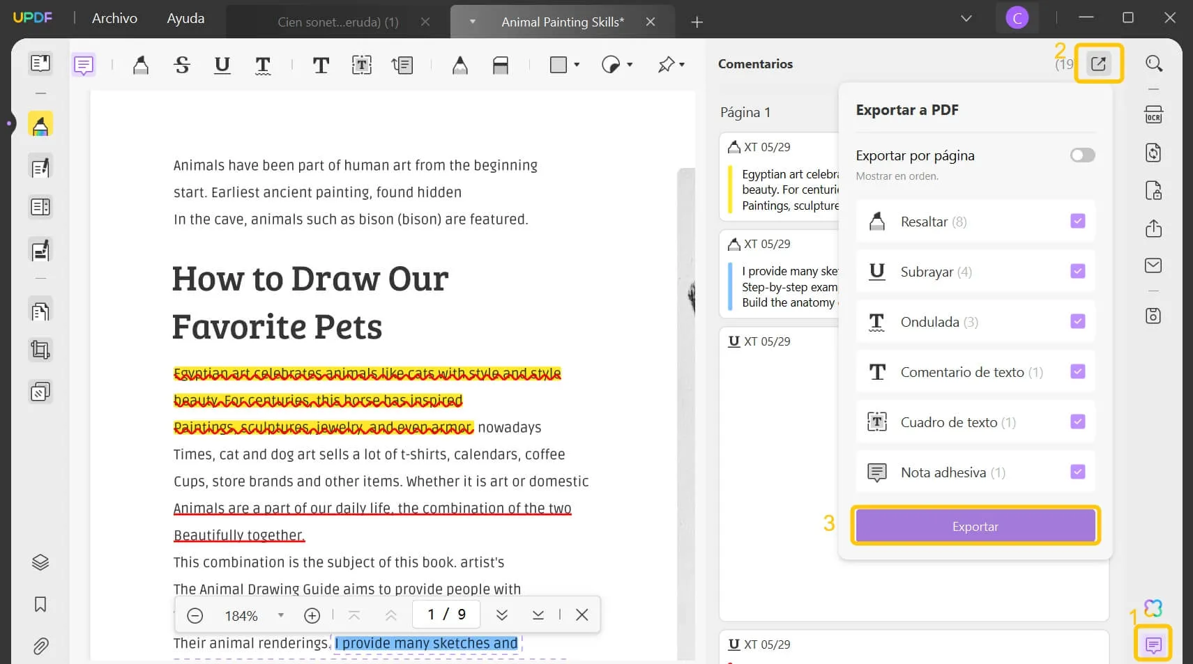 export comments from pdf to excel export comment updf