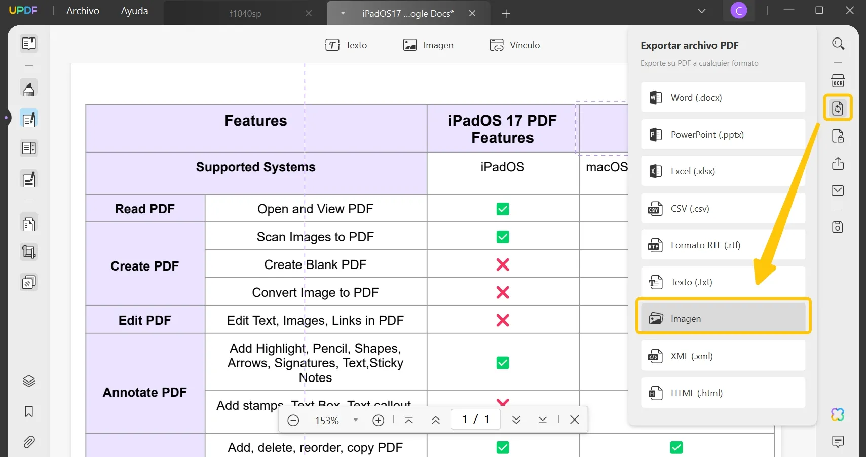 open pdf in excel pdf to image