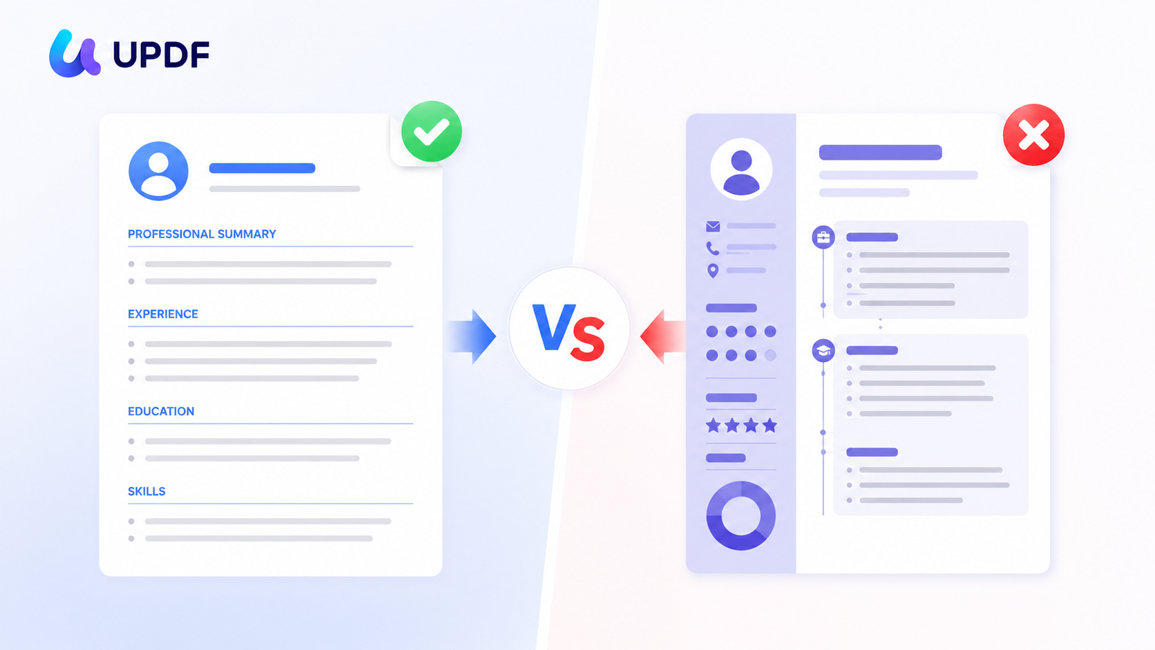 good vs bad resume style updf