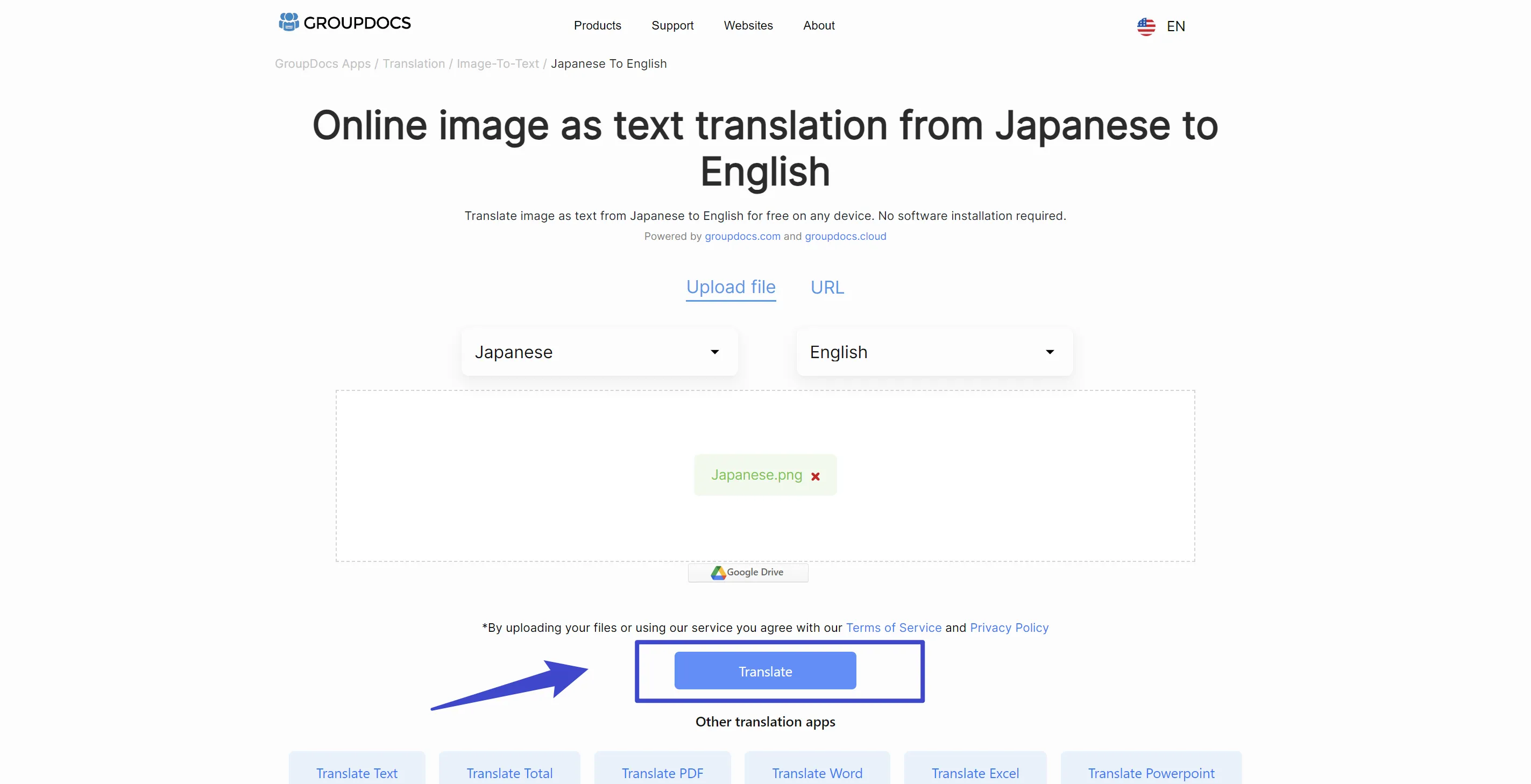 japan to english translation photo groupdoc