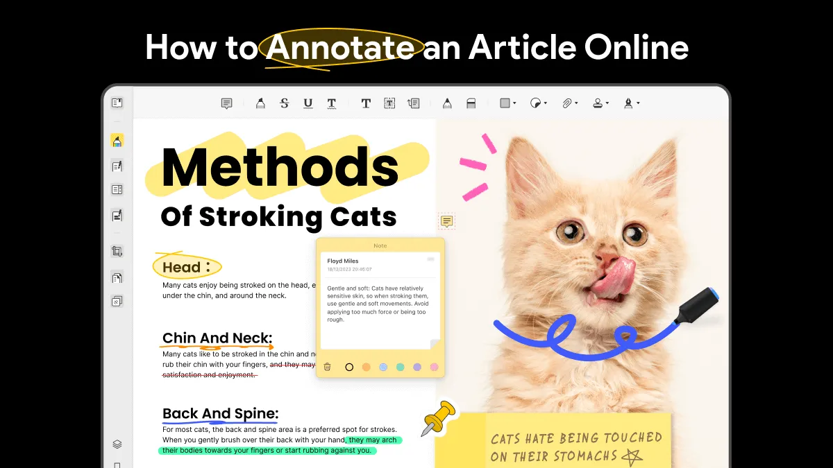 How to Annotate an Article Online: A Simple and Effective Method