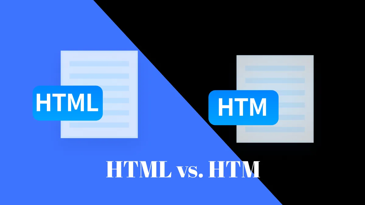 html vs htm es