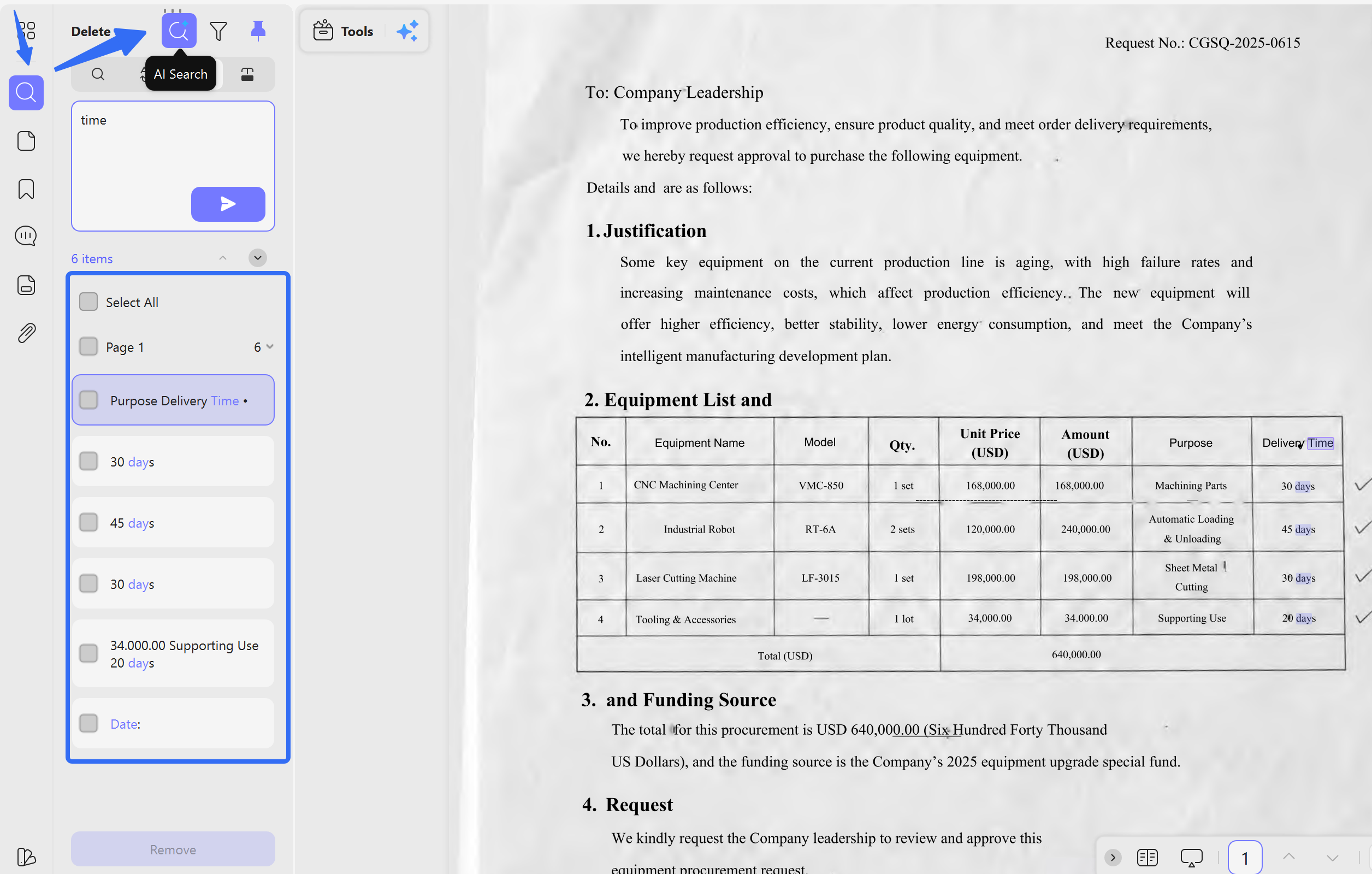 remove text from pdf with updf