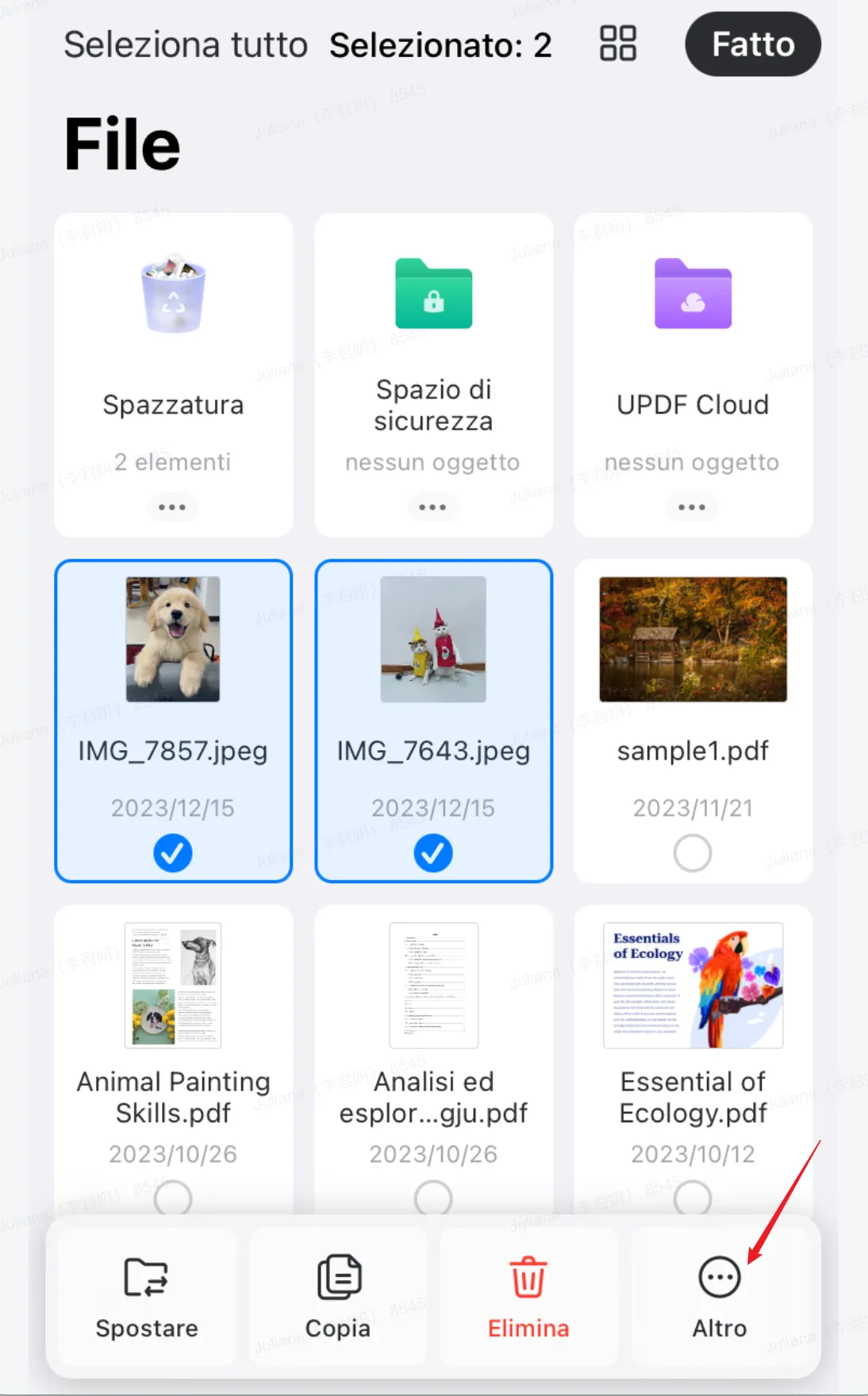 Convertire più file di foto in PDF su iPhone e iPad