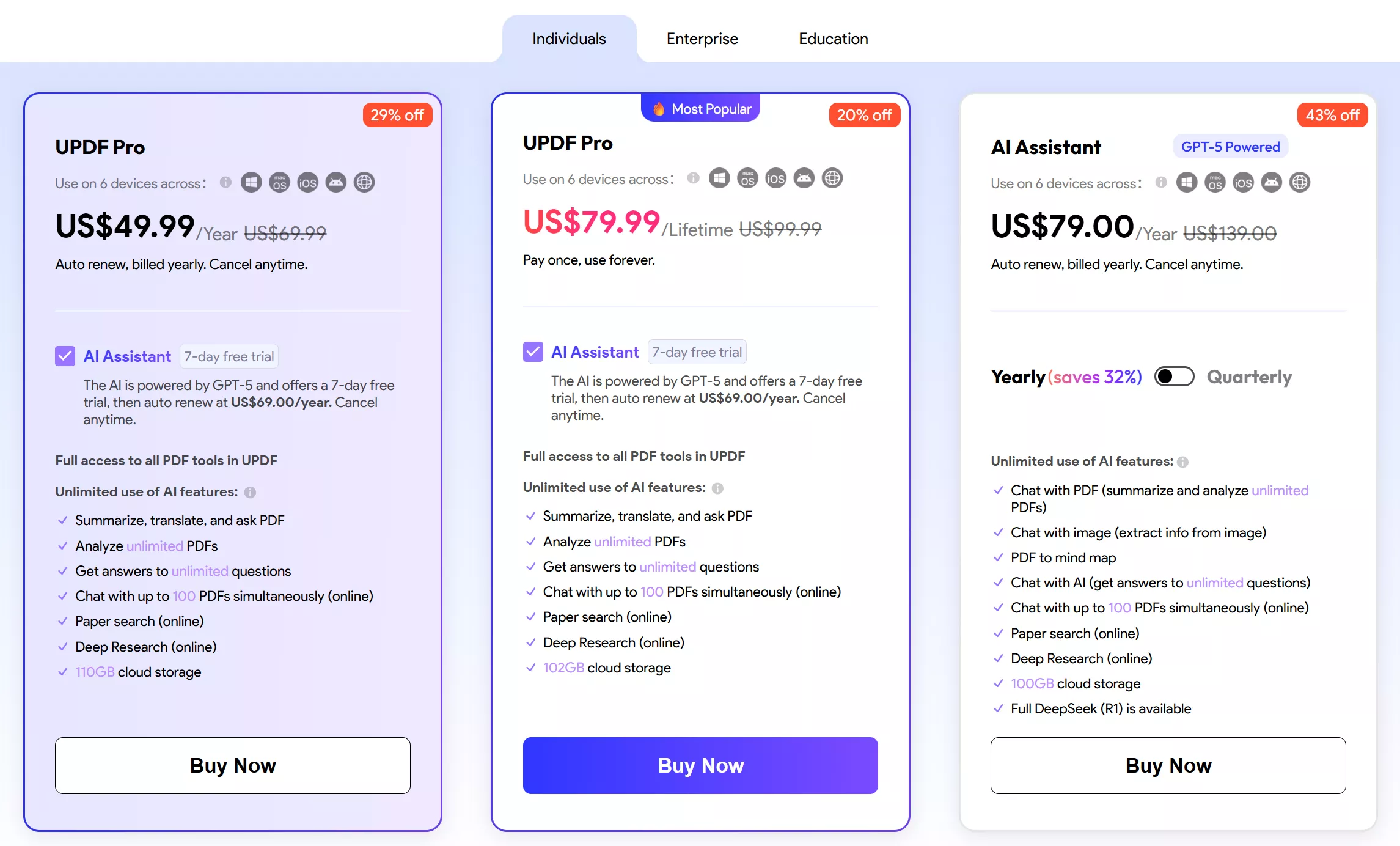 Ceník UPDF se slevou 10 USD