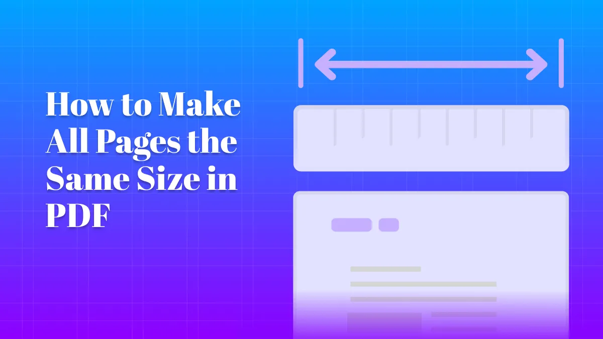 How to Make All Pages the Same Size in PDF with the Easiest Ways