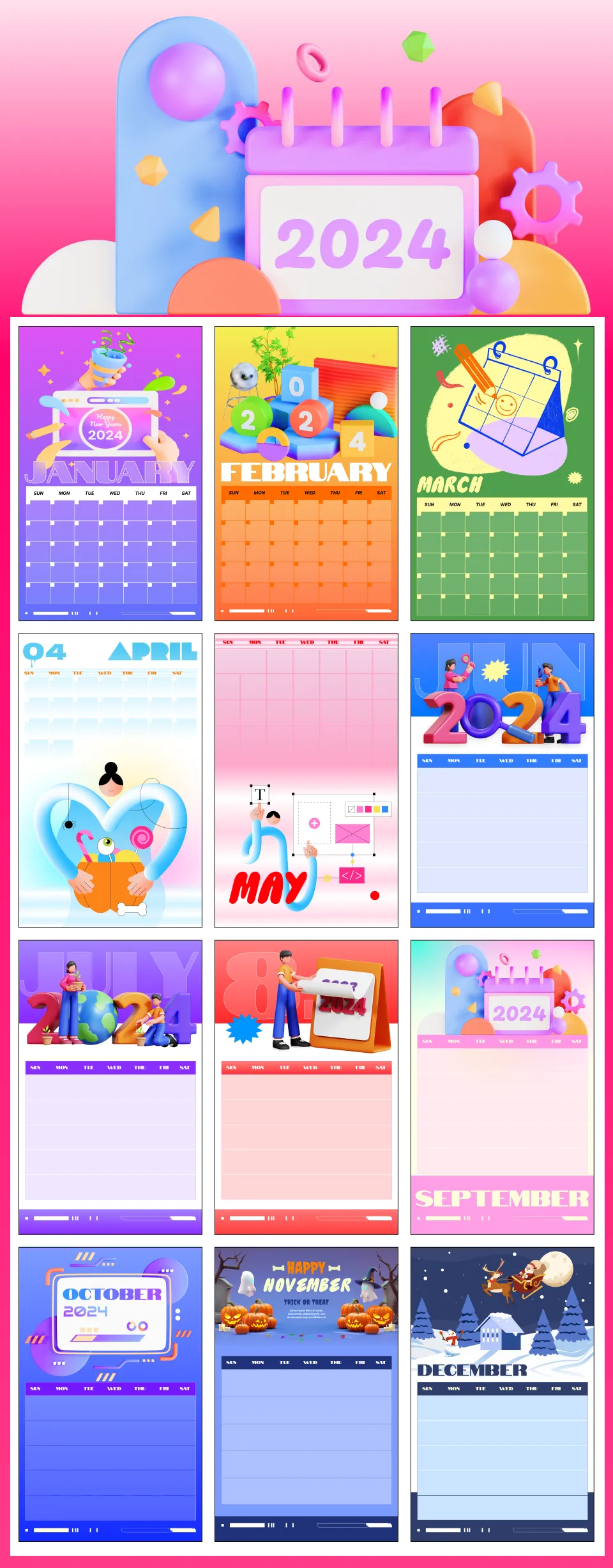 planner 2024 pdf month calendar