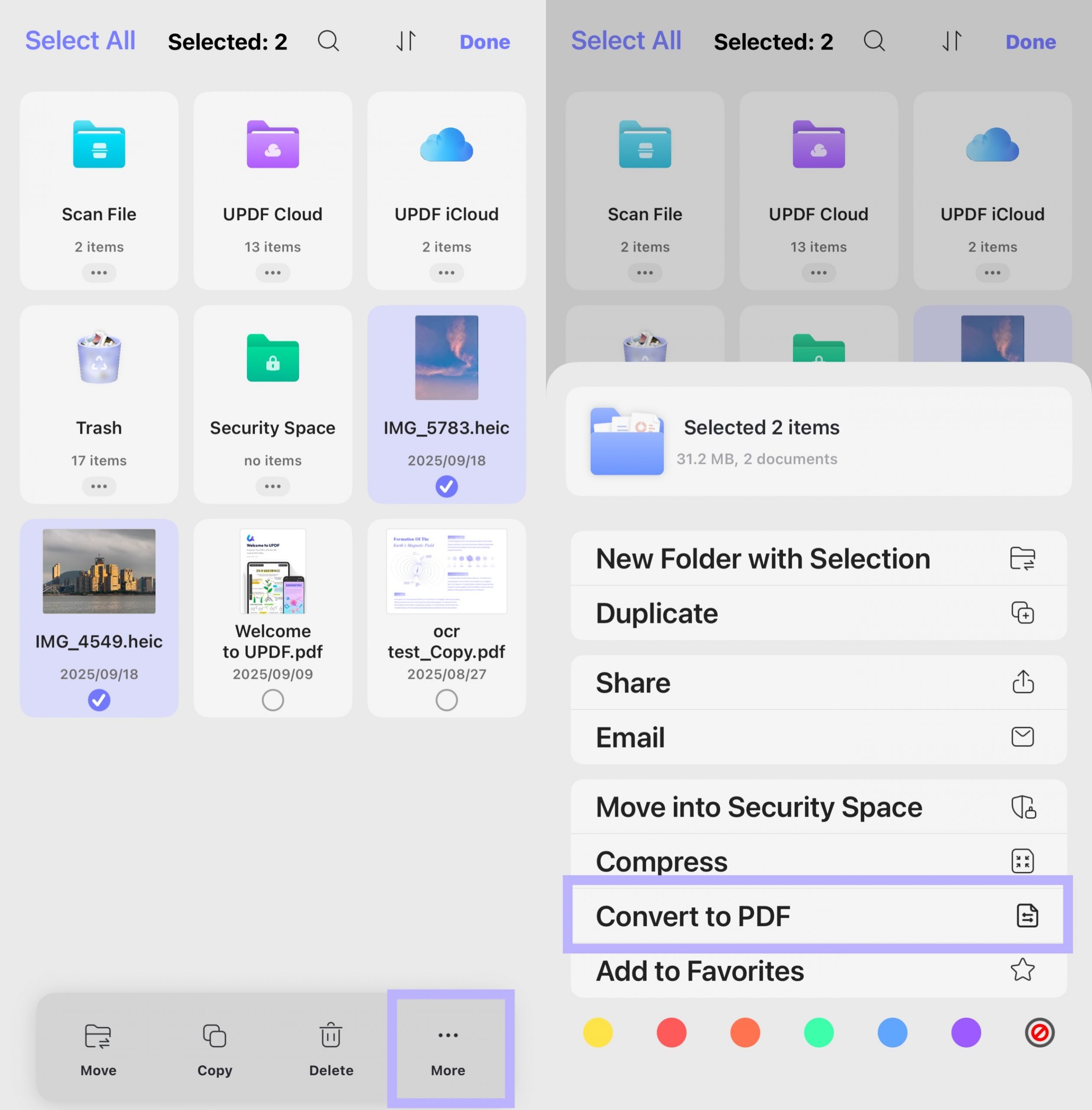 multi-select images