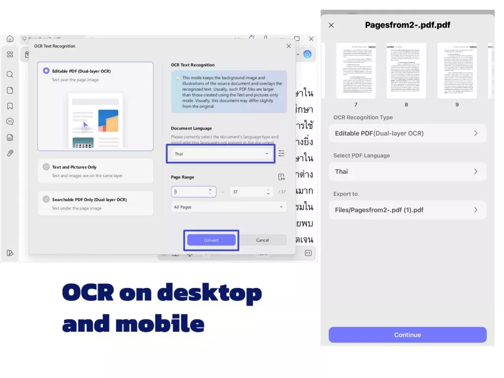 ocr on mobile and desktop updf