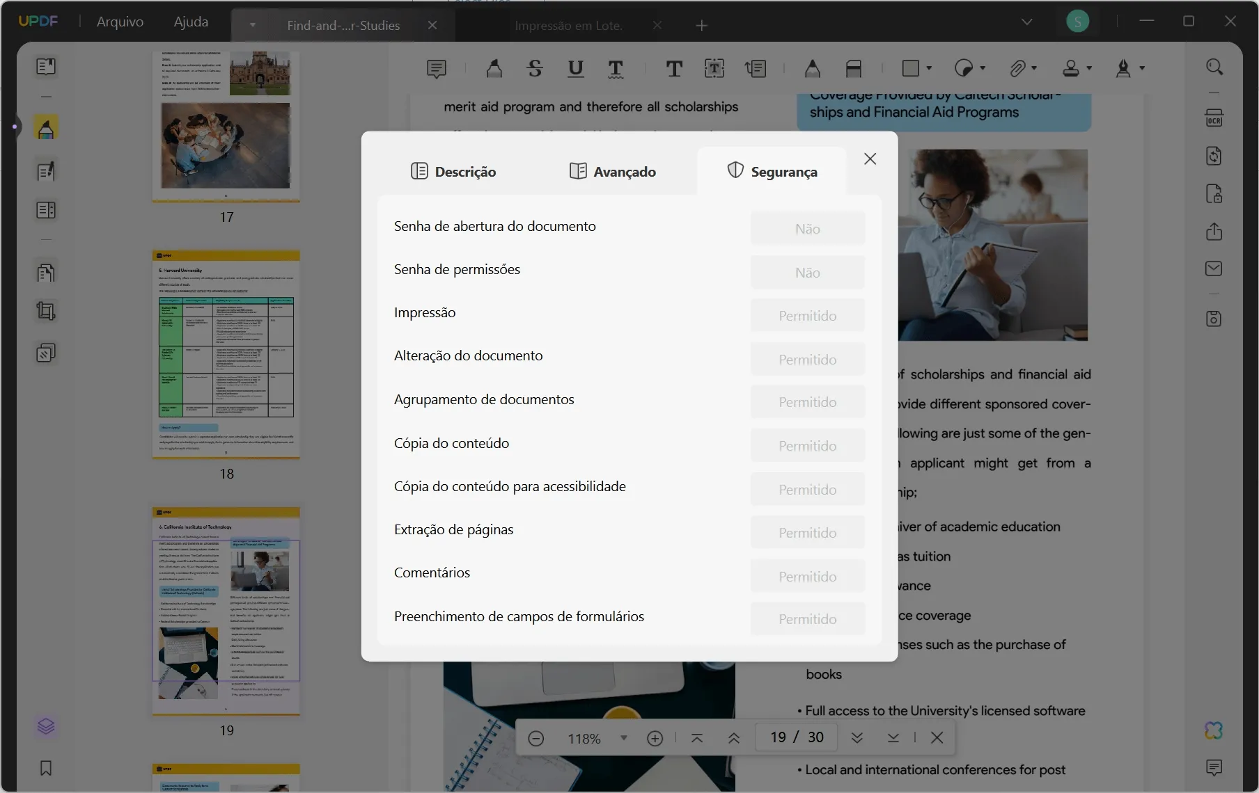 Abrir PDF Protegido por Senha