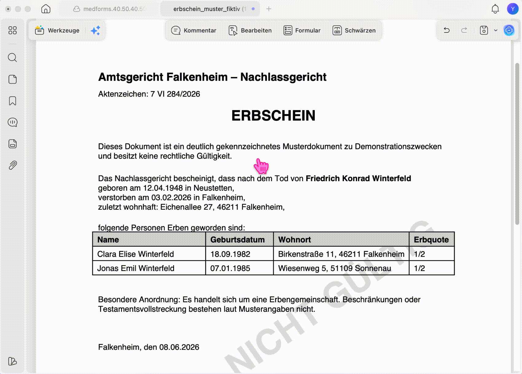 Vollständige Dokumentenübersetzung (Mit Layout)