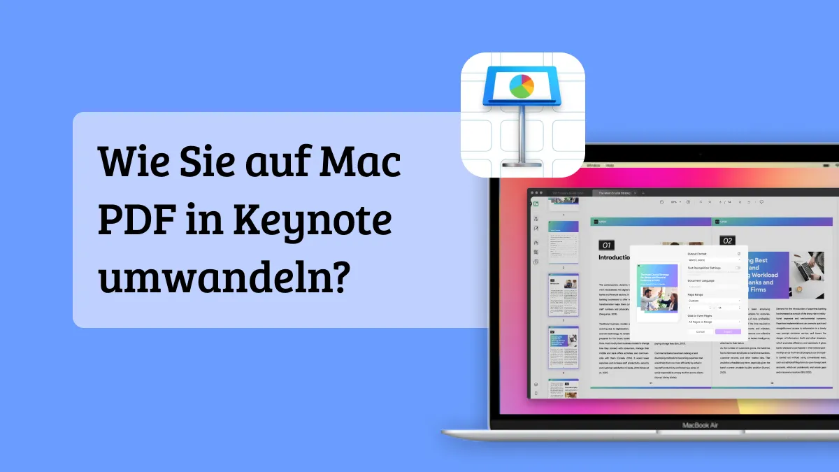 Wie Sie auf Mac PDF in Keynote umwandeln? - Mühelose Dateiumwandlung