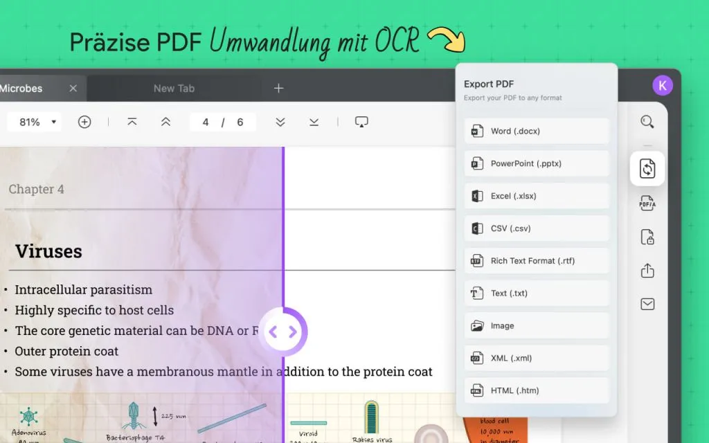 PDF mit OCR umwandeln UPDF
