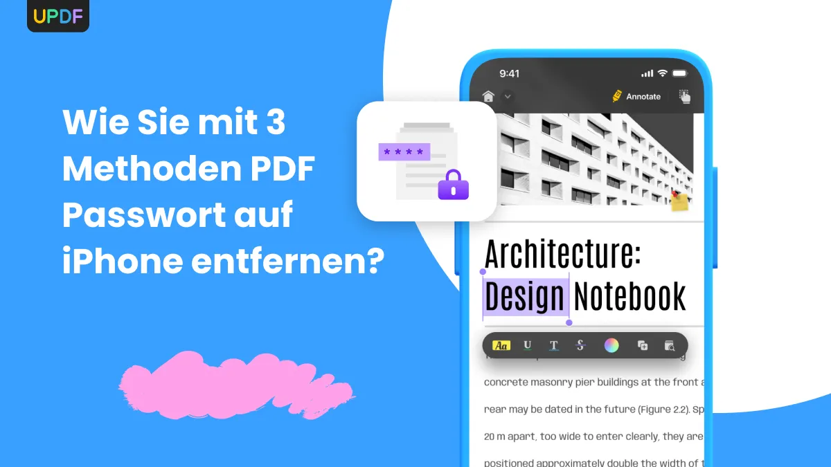 Wie Sie mit 3 Methoden PDF Passwort auf iPhone entfernen?