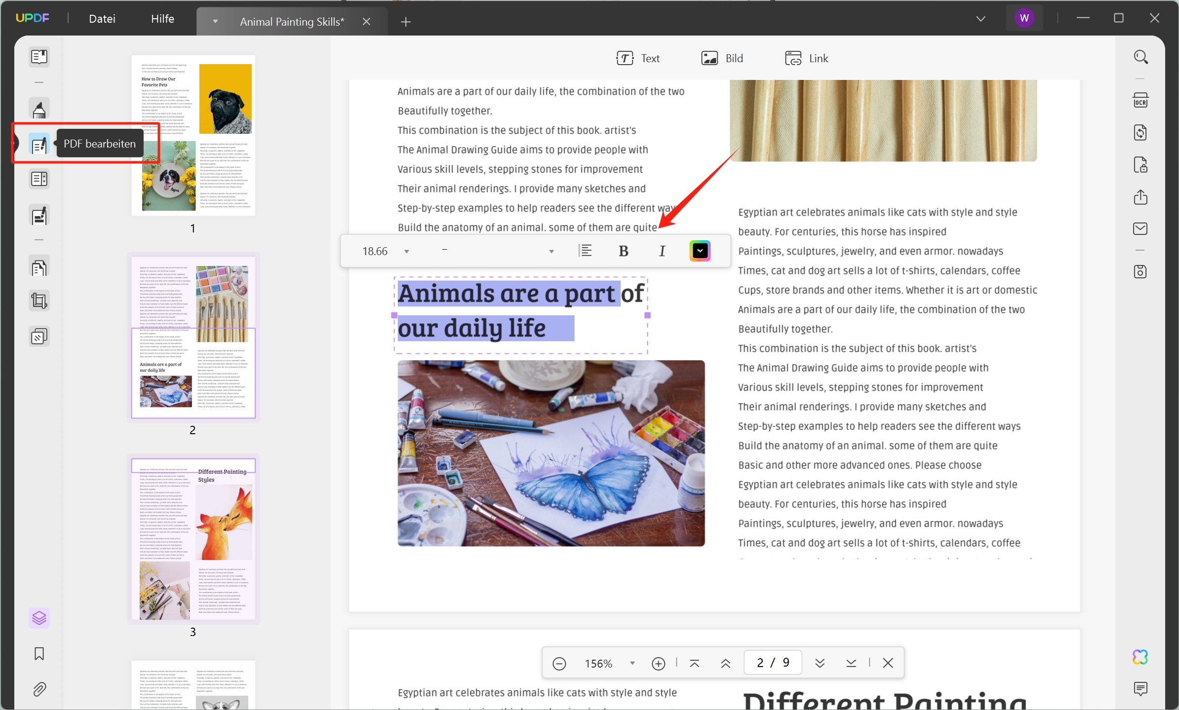 Wie Sie PDF Text löschen? SchrittfürSchrittAnleitung UPDF
