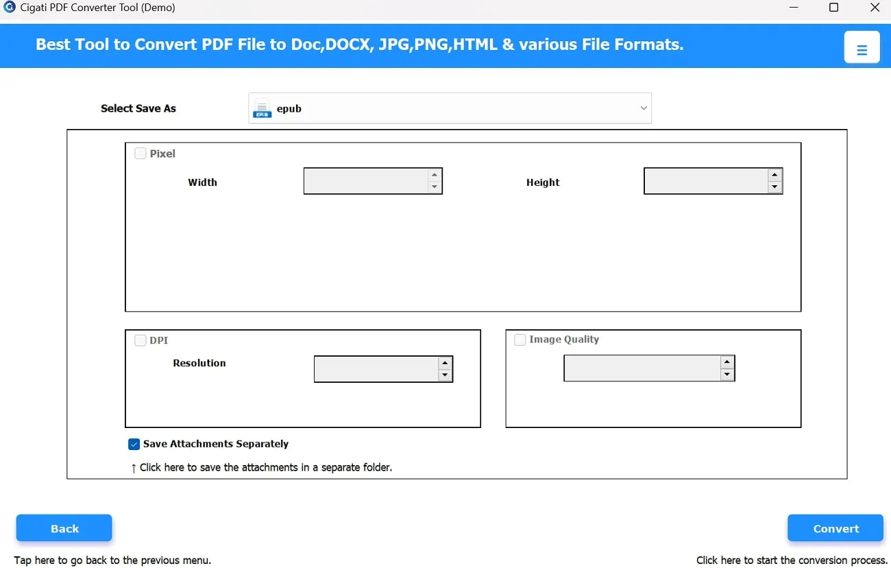 convertitore cigati da pdf a epub