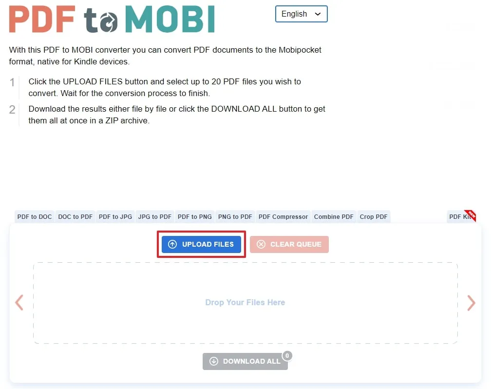 Convertire PDF in MOBI PDF to MOBI