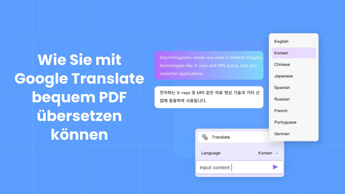 Wie Sie mit Google Translate bequem PDF übersetzen können