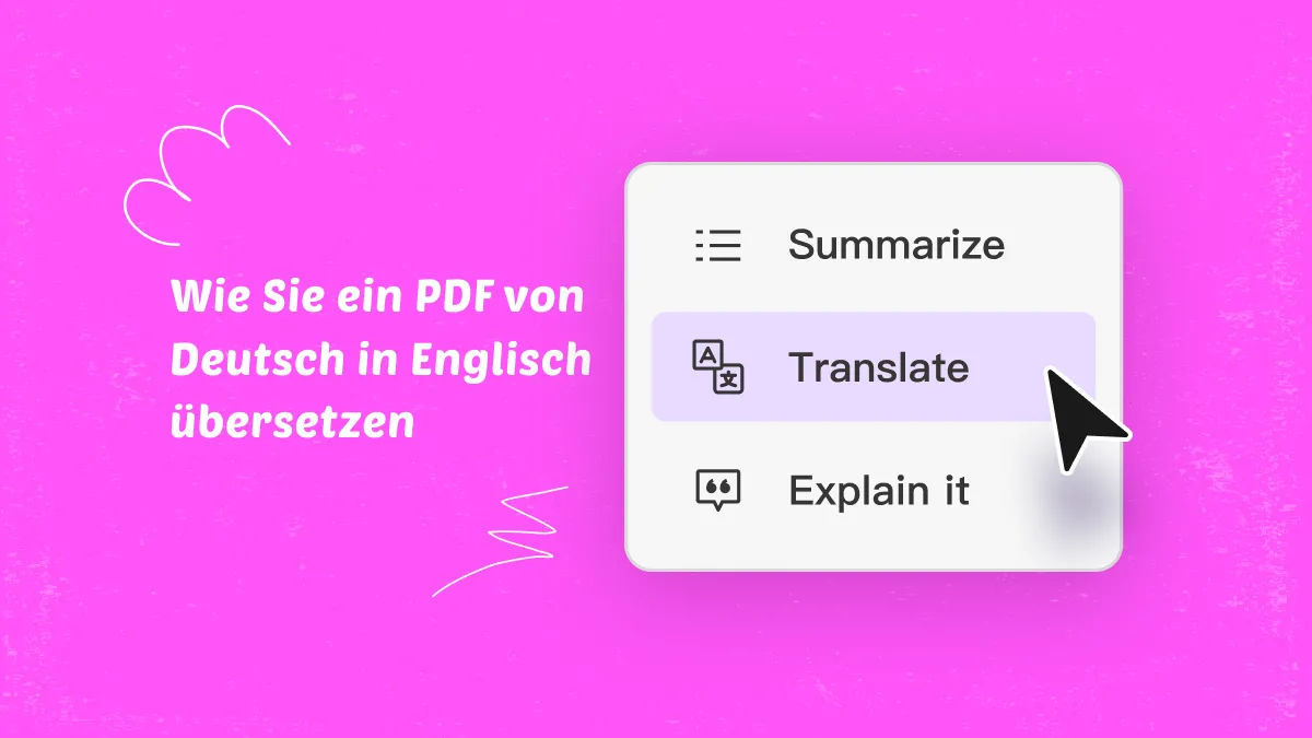 Wie Sie ein PDF von Deutsch in Englisch übersetzen - Einfache Wege