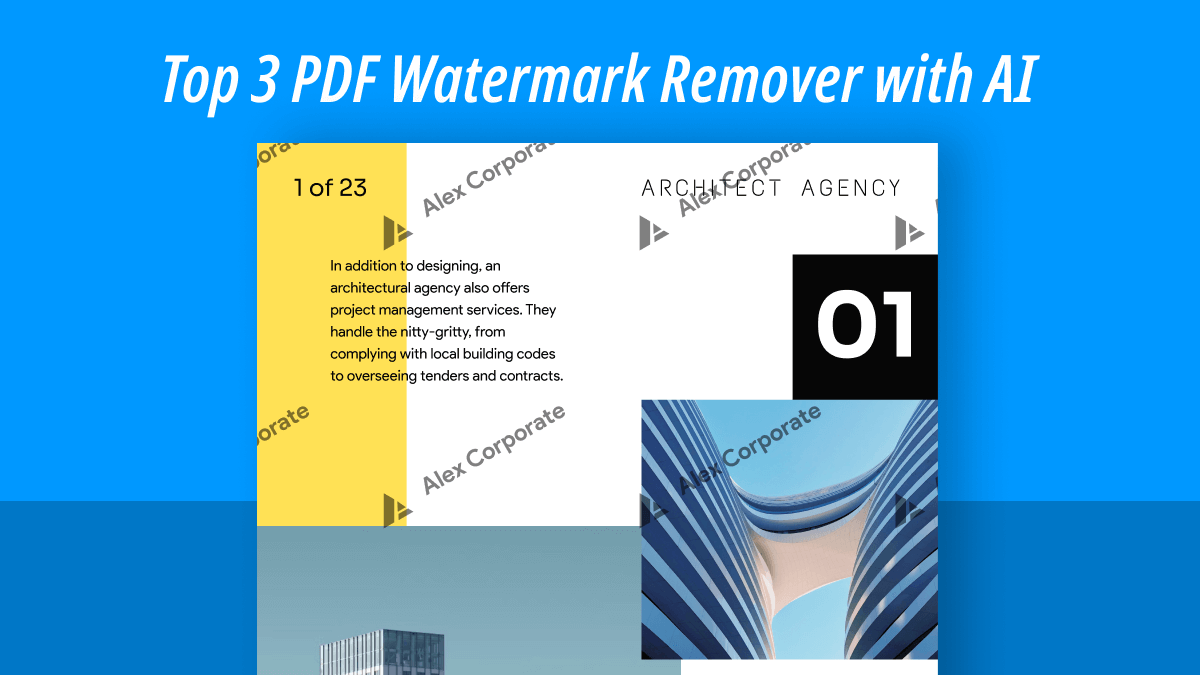 Top 3 PDF Watermark Remover AI Tools in 2025 | UPDF