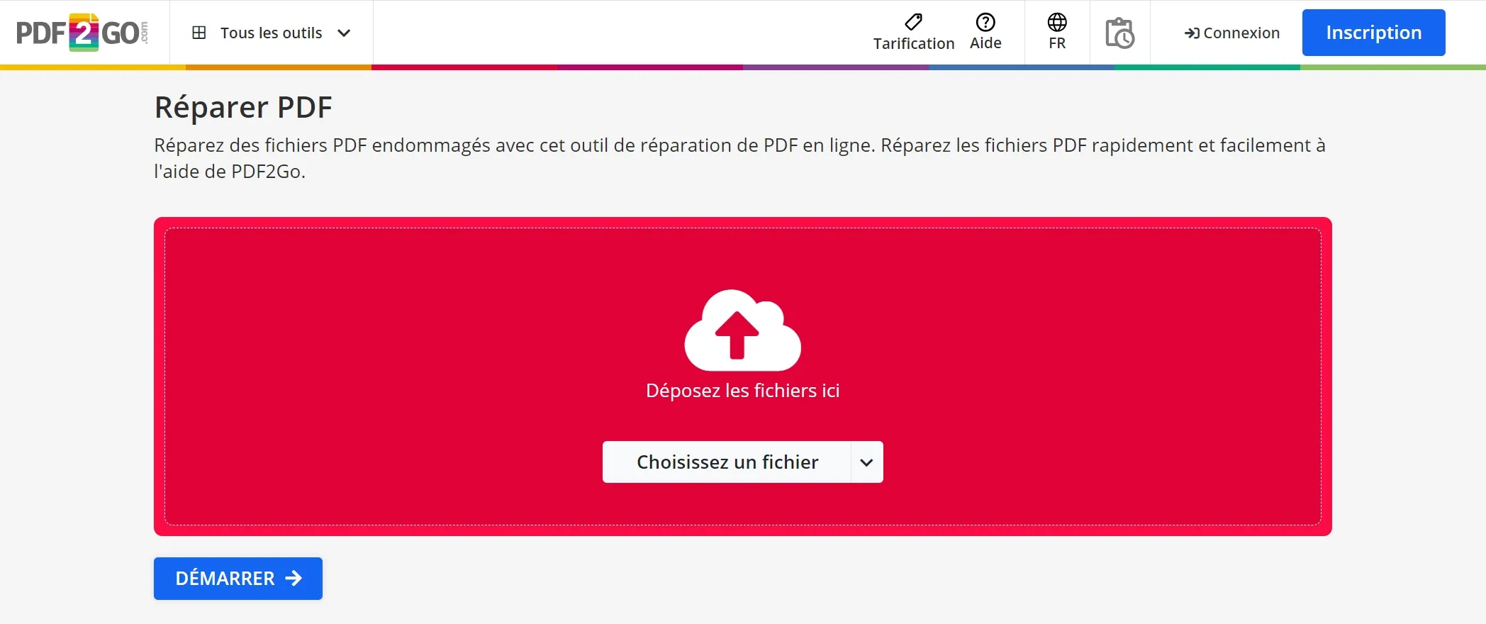 réparer pdf endommagé en ligne