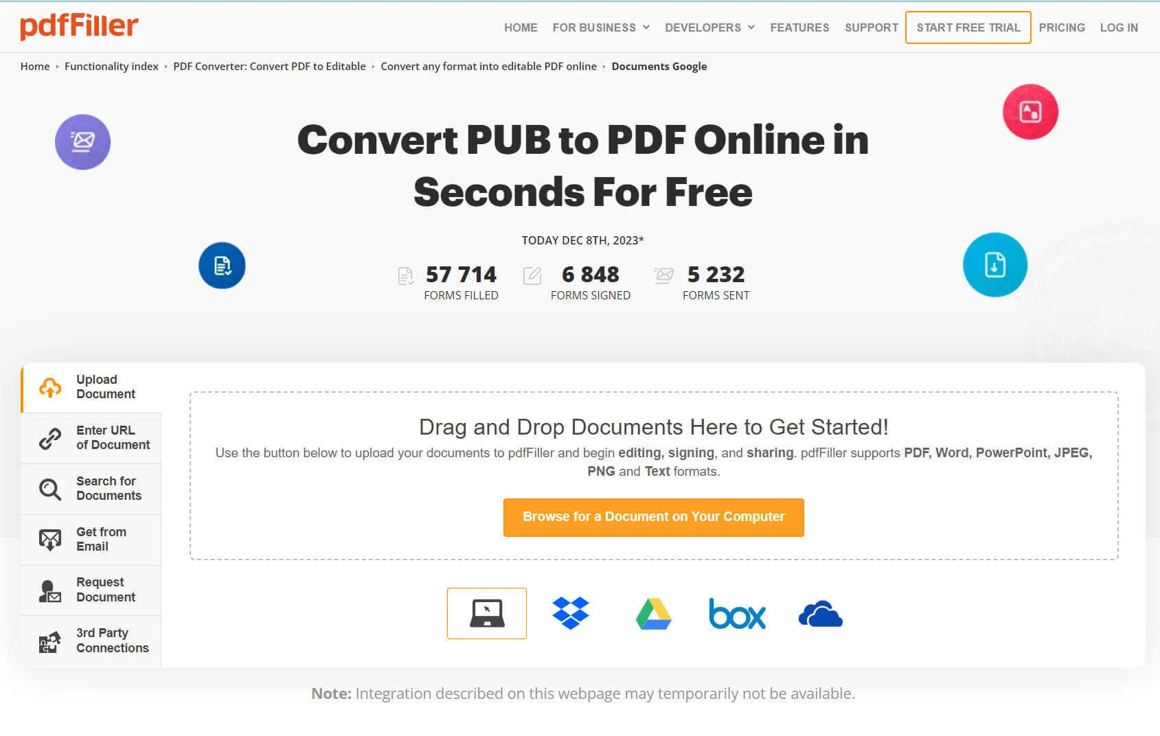 pubblicare in pdf pdffiller