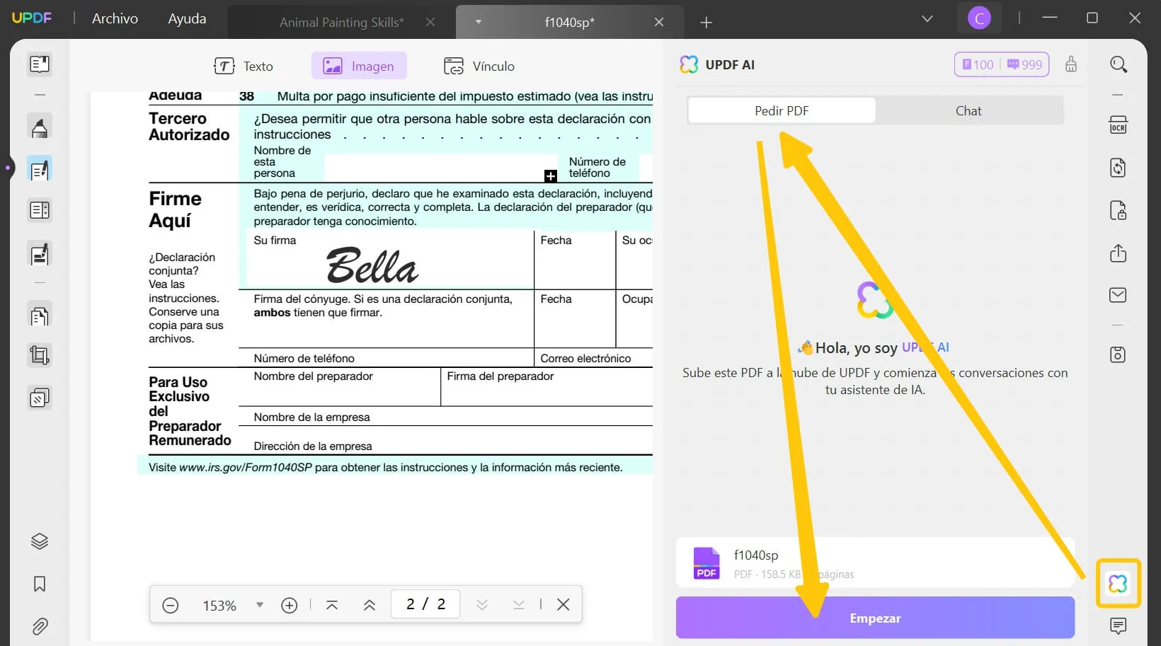 análisis de documentos ai sunnmarize pdf