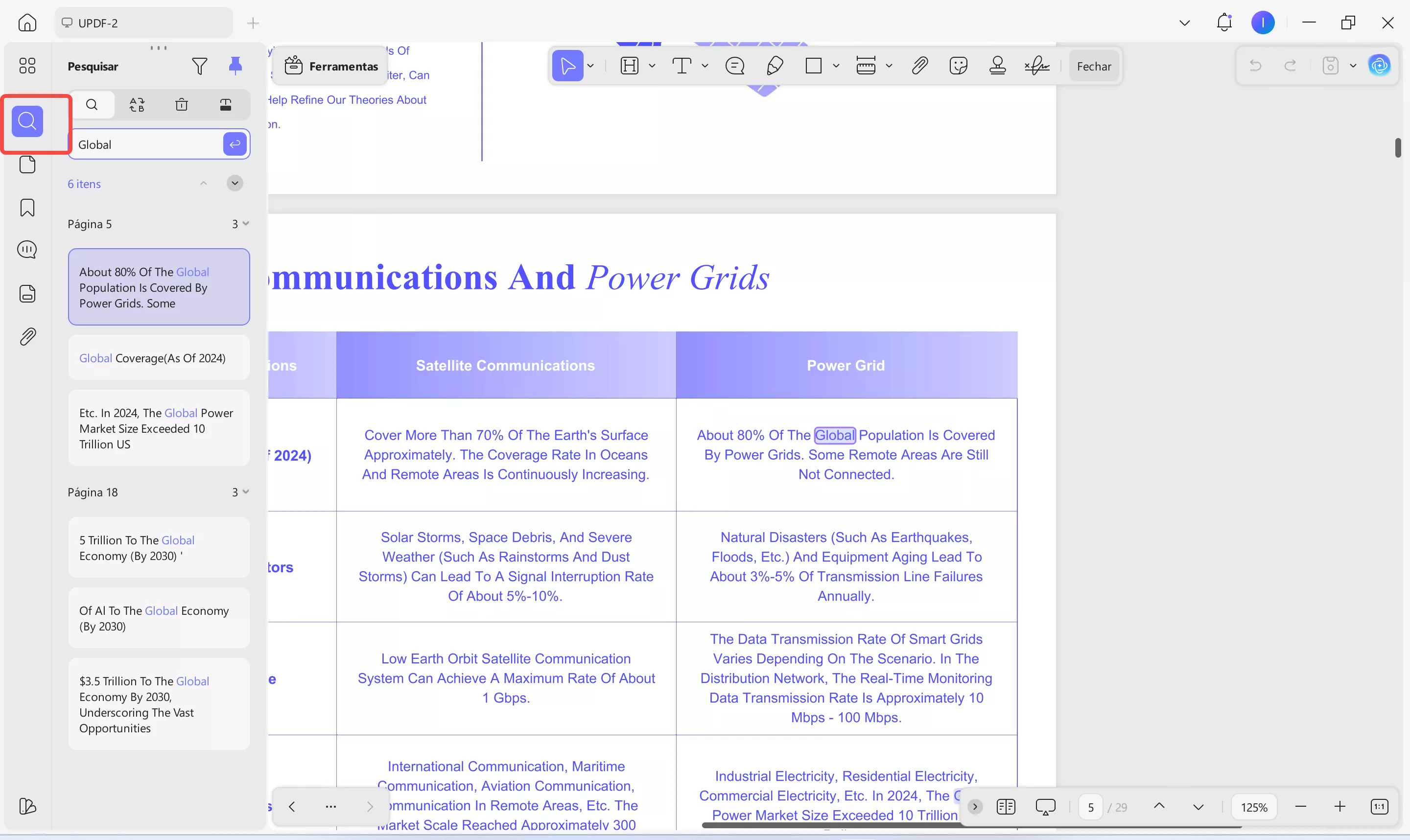 pesquisar uma palavra específica