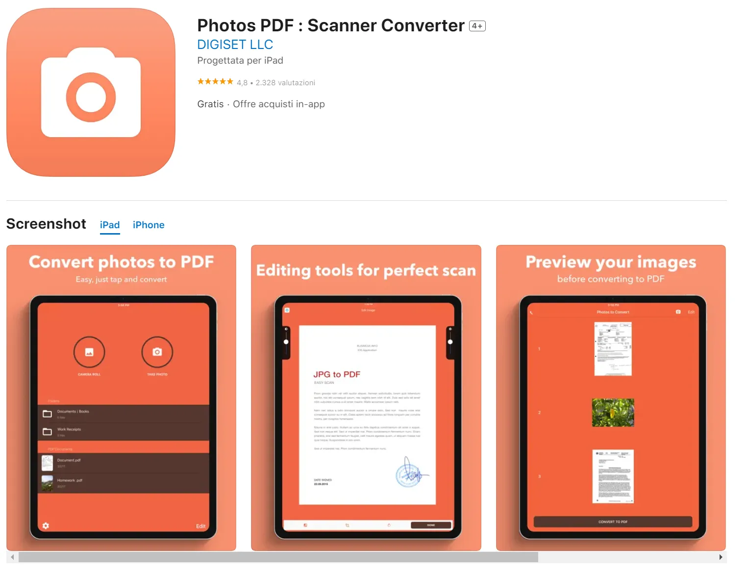 Photos PDF : Scanner Converter