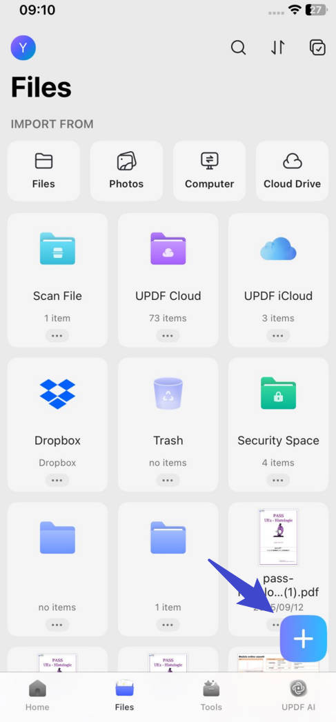 how to scan a book to pdf select file