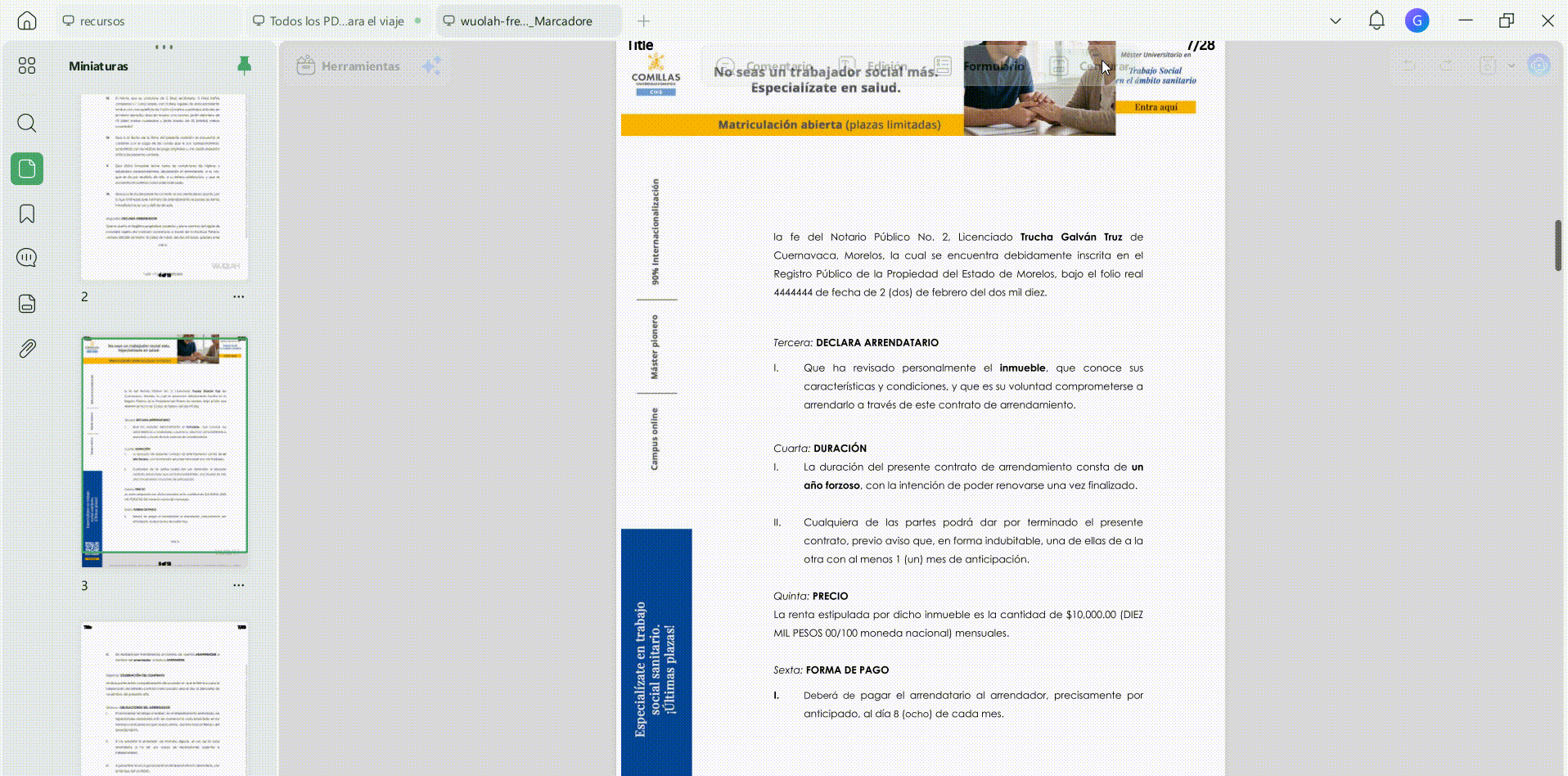 Censurar texto o un área de un PDF con UPDF