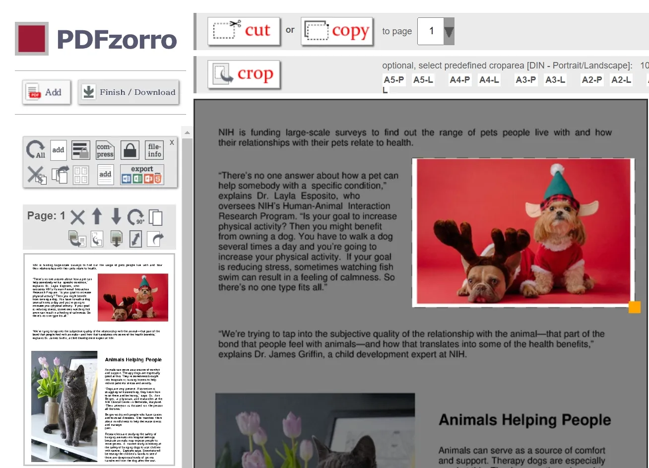 remove image from PDF online PDFZorro