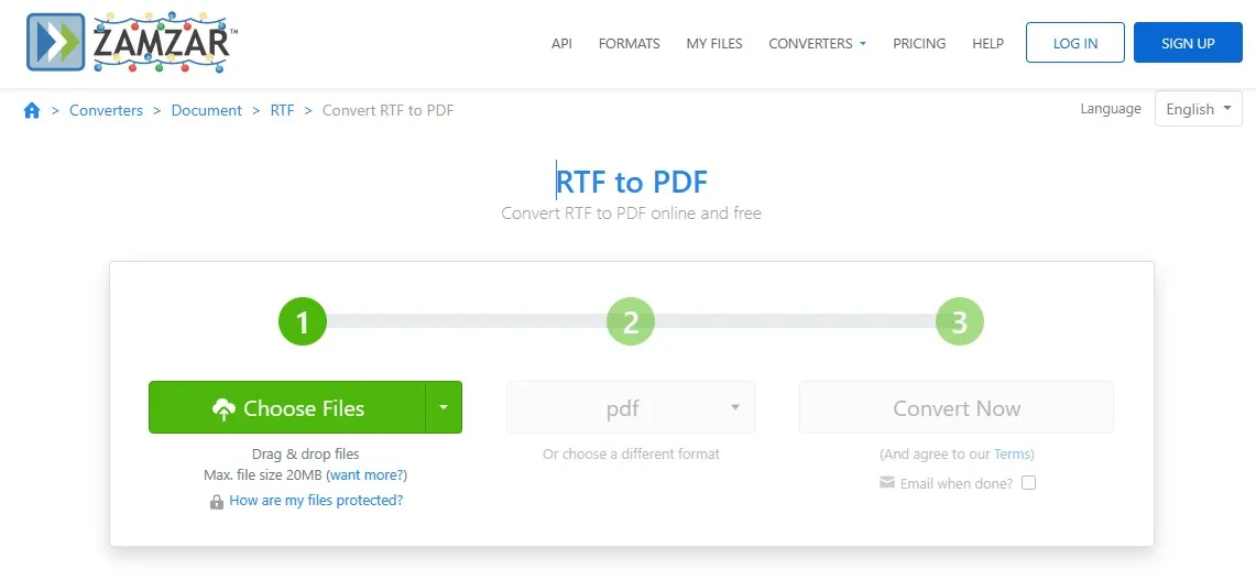 rich text format to pdf converter online Zamar