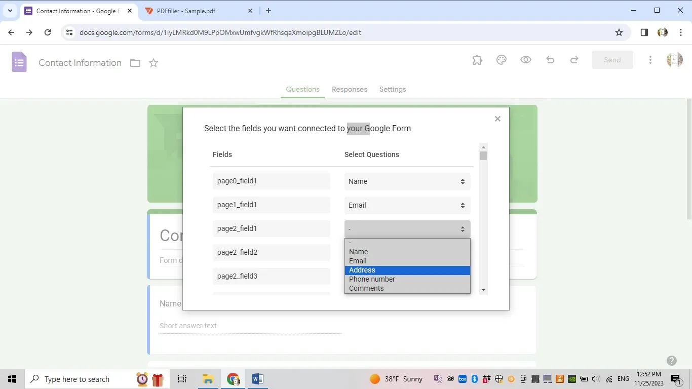 google form to pdf map pdffiller