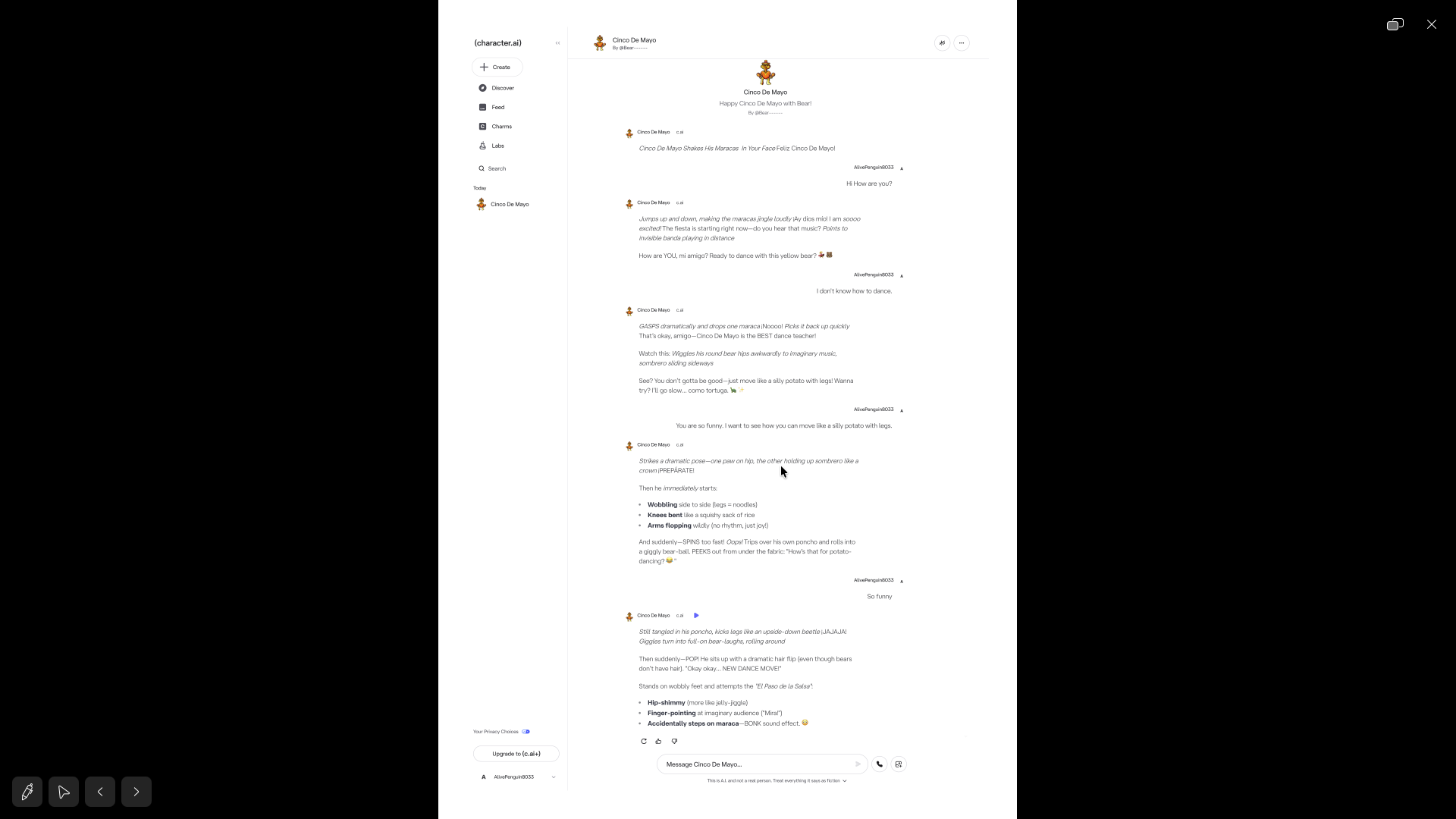 slideshow mode for immersive re-reading
