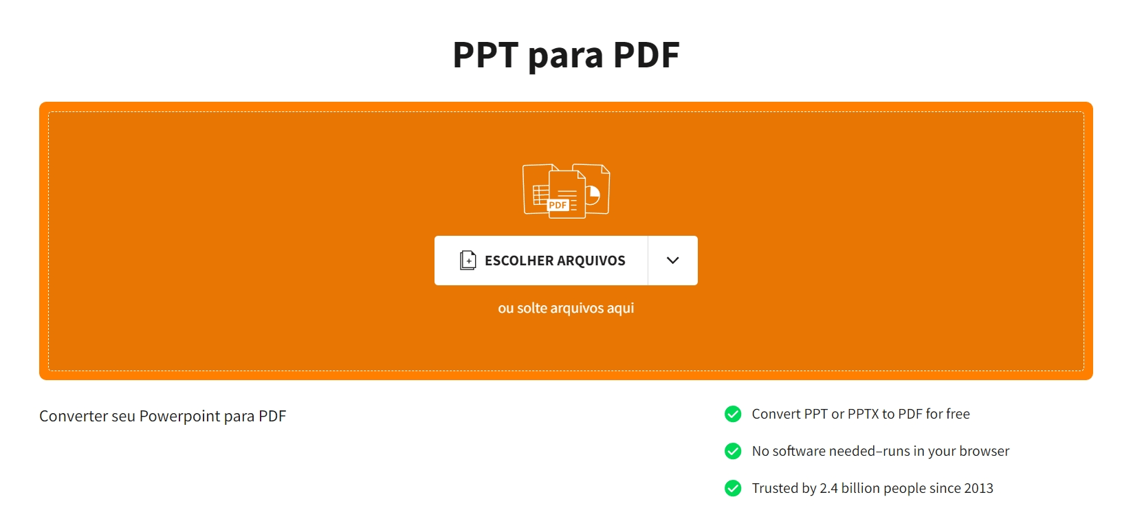 conversor de powerpoint para pdf