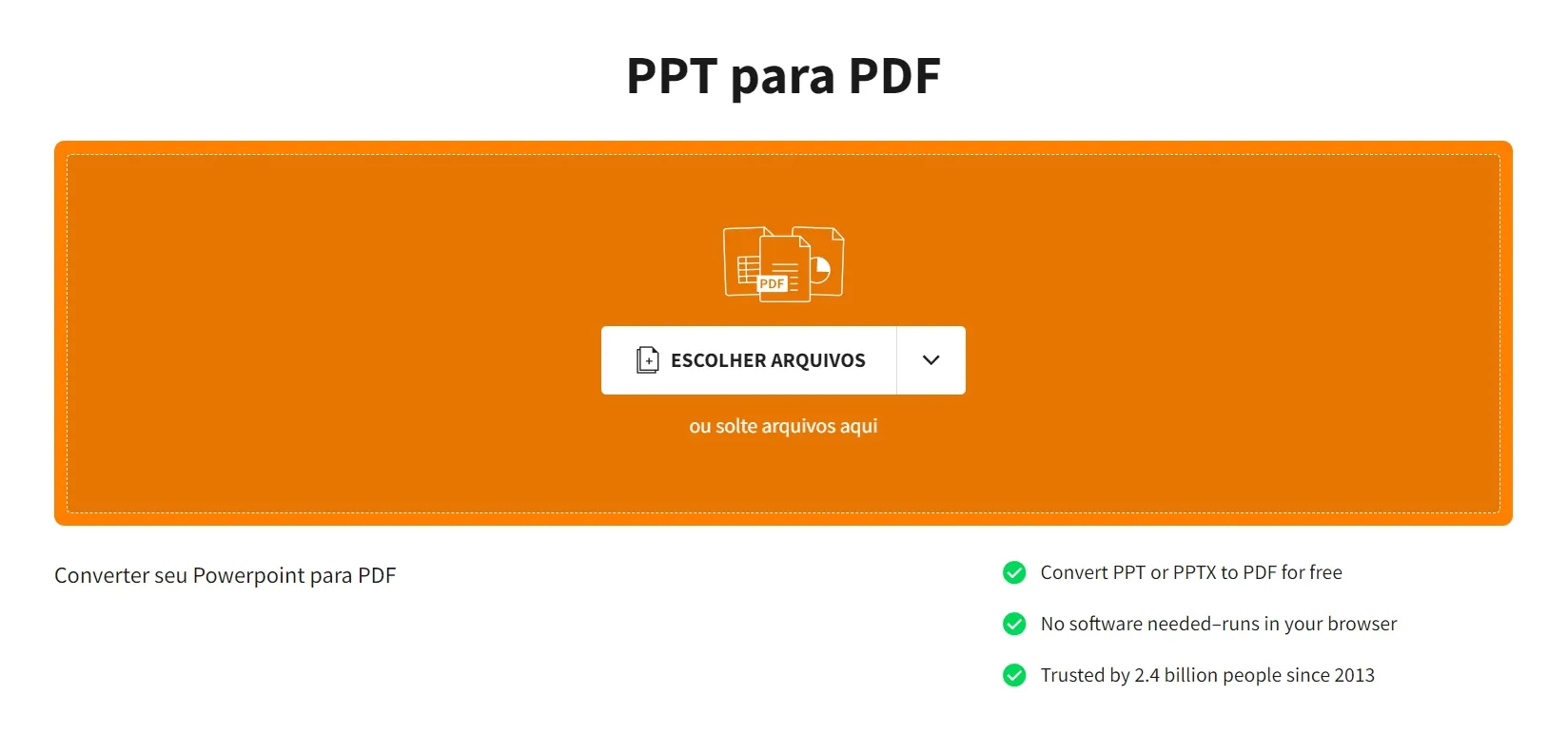 conversor de powerpoint para pdf