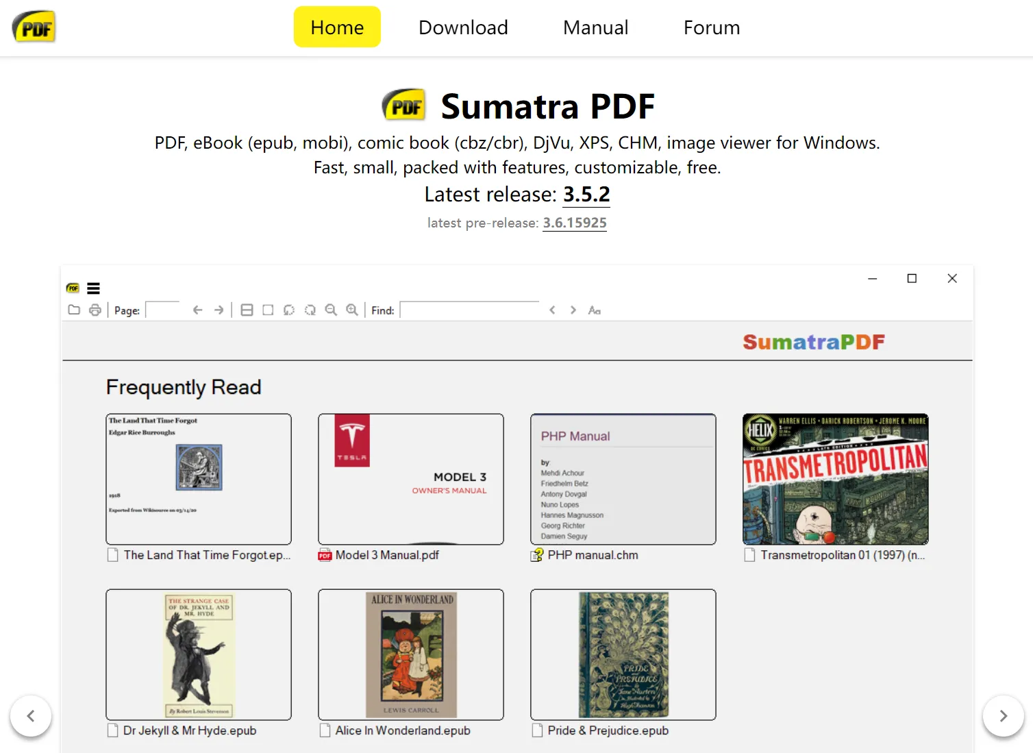 cos'è Sumatra PDF Reader