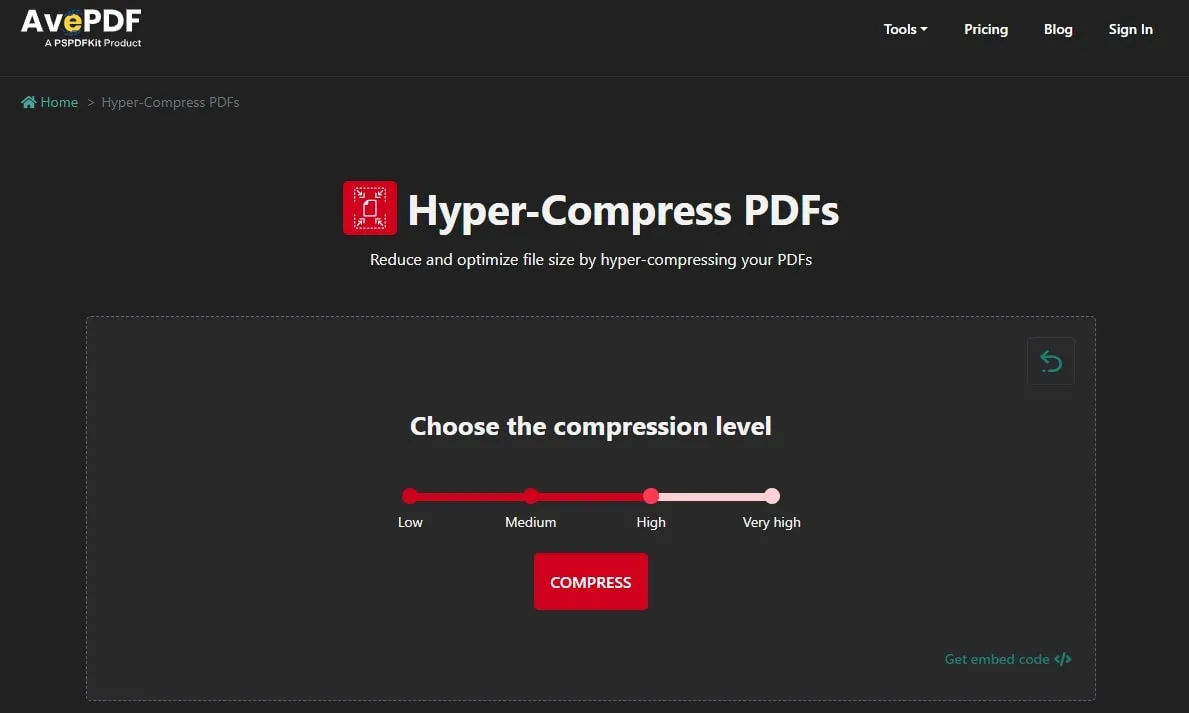 online pdf compressor ave pdf compressor tool