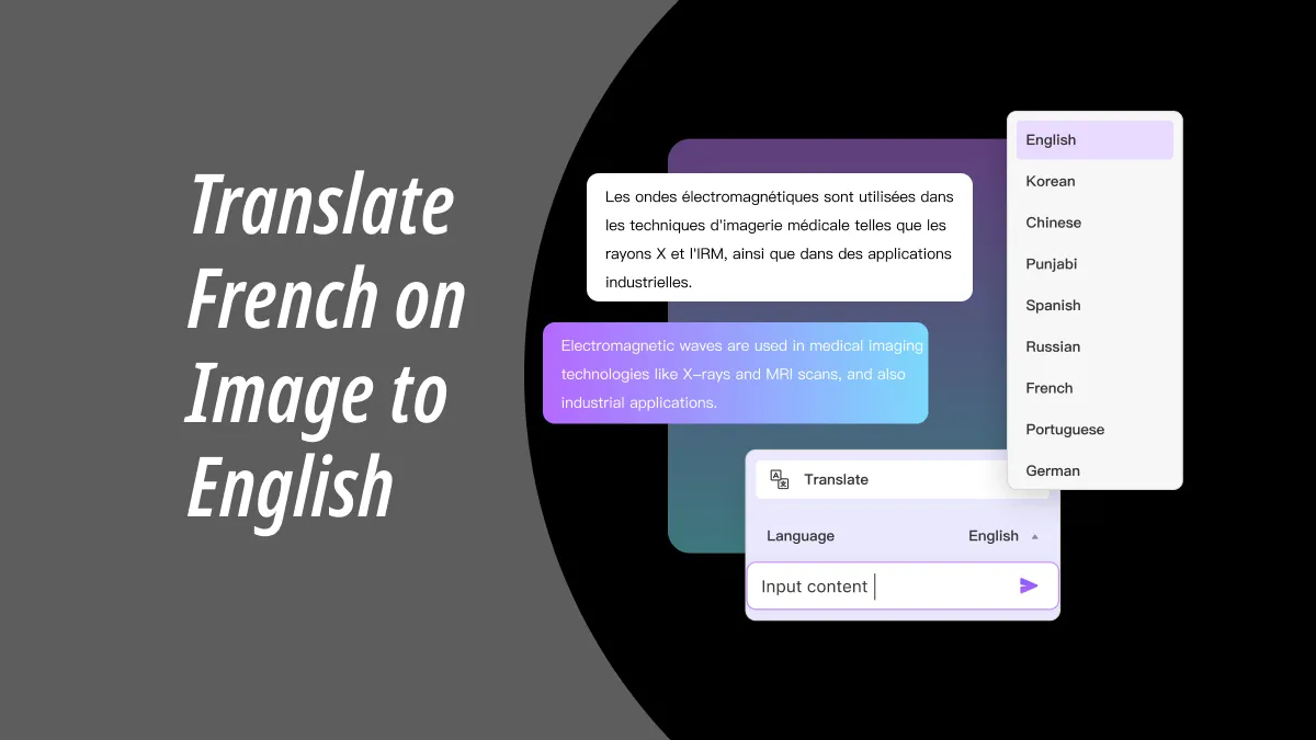 How to Translate French to English Image With High Accuracy?