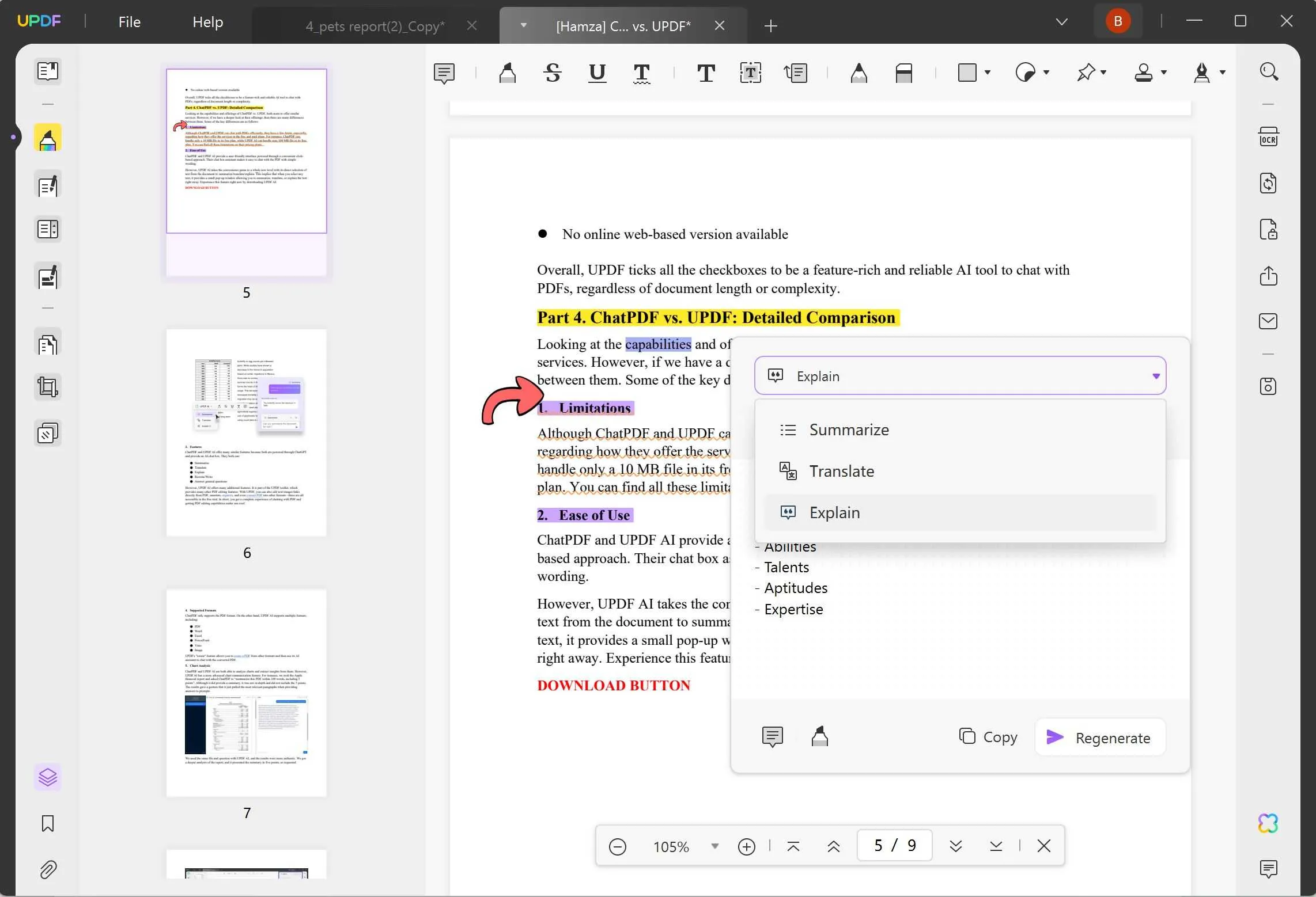 how to annotate an article online updf ai explain