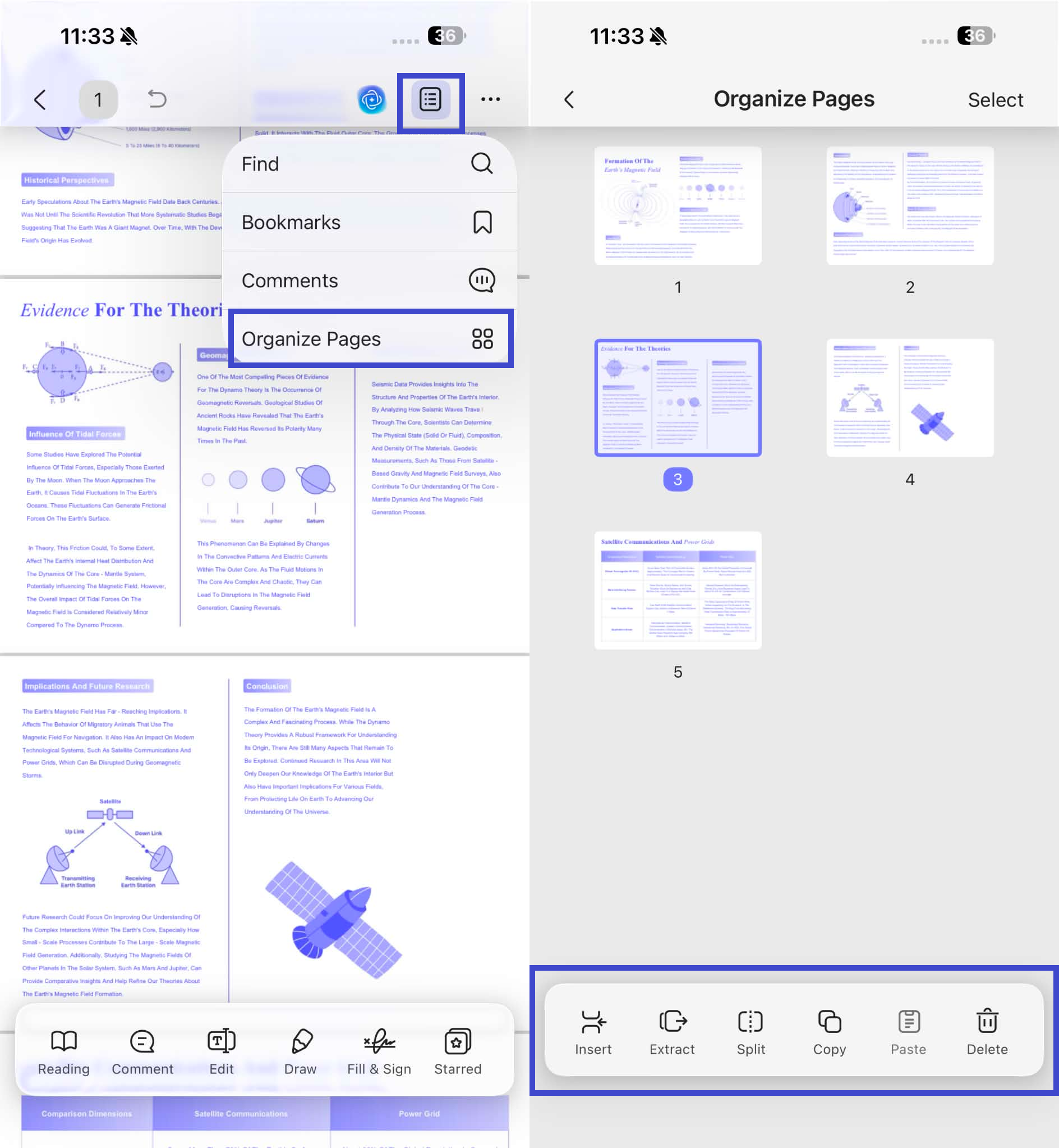 organize pdf pages with UPDF Mobile