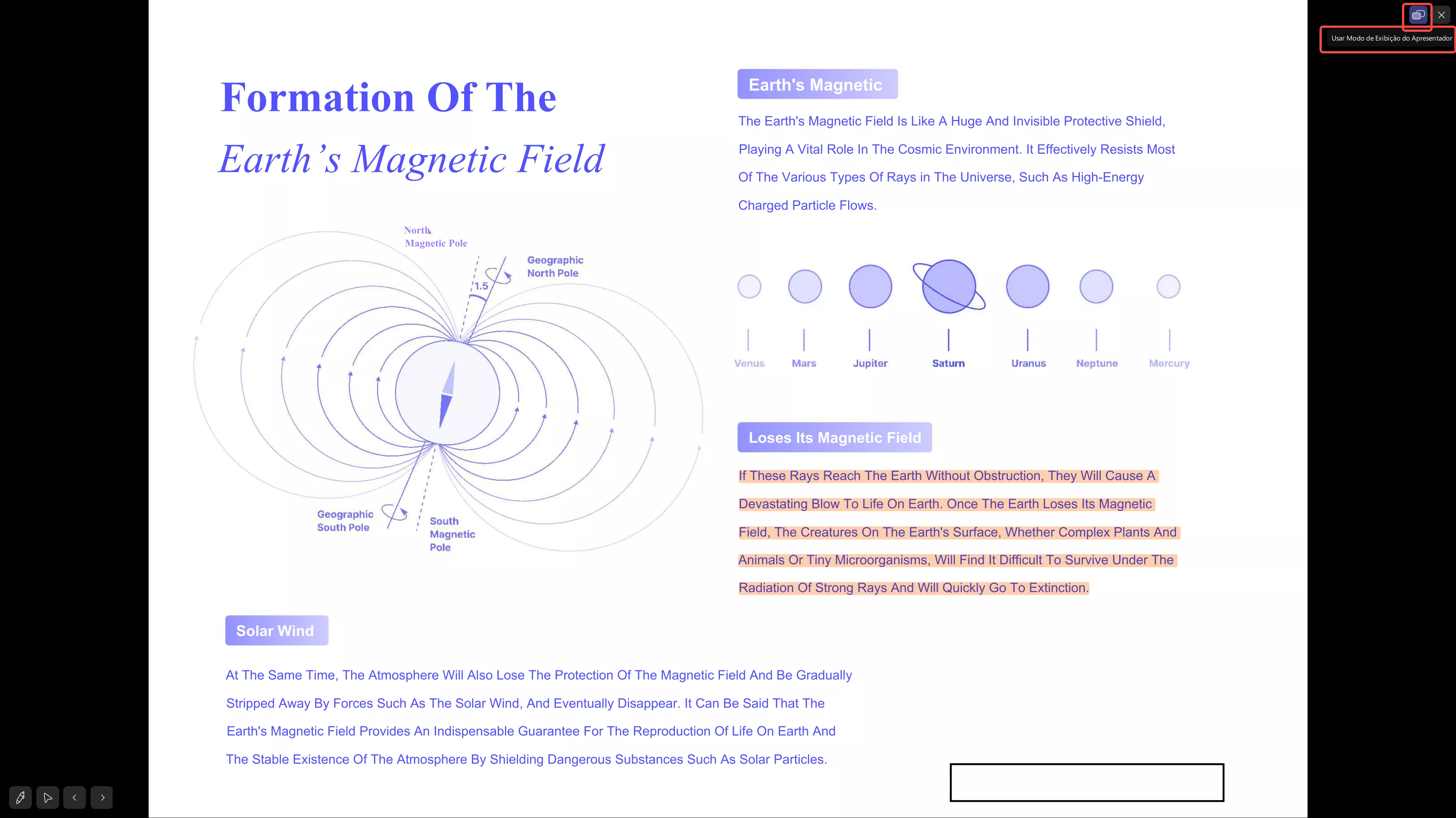 Usar Modo de Exibição do Apresentador