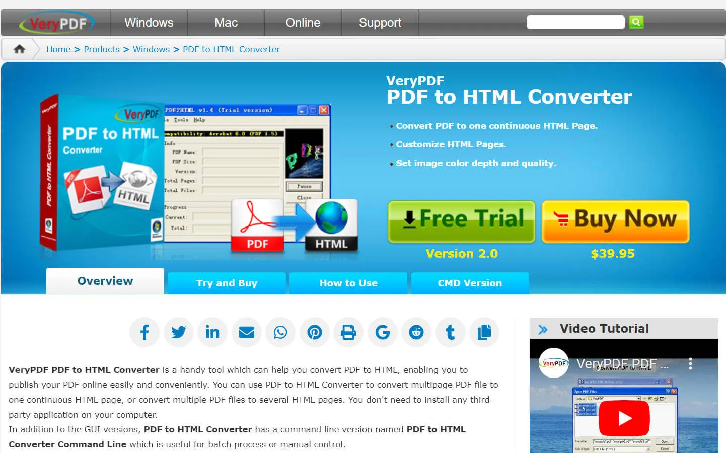 pdf to htm converter verypdf